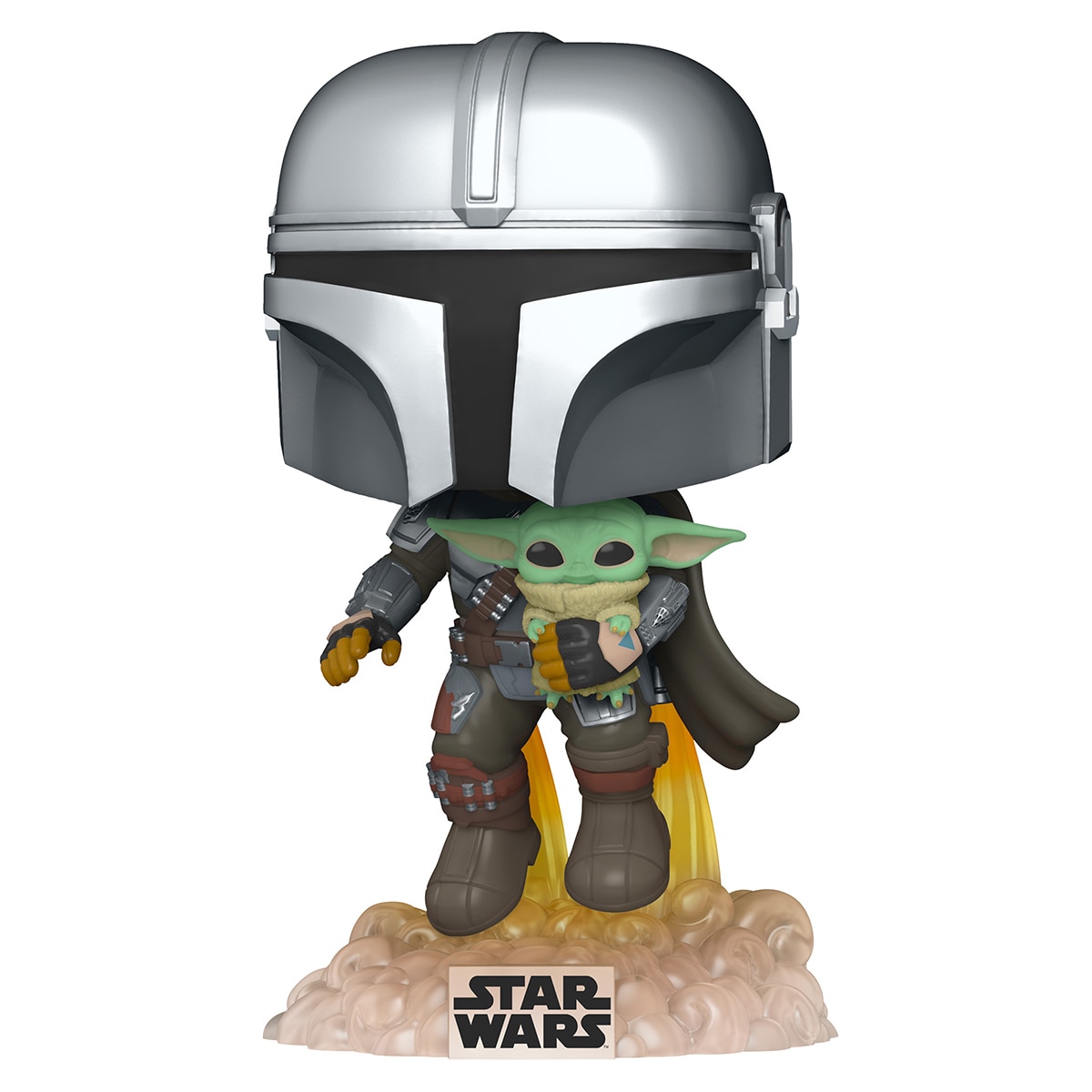 Figura Funko POP Star Wars The Mandalorian Mando Volando Con Jet Pack 1