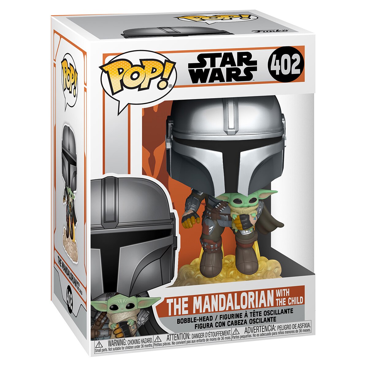 Figura Funko POP Star Wars The Mandalorian Mando Volando Con Jet Pack 2