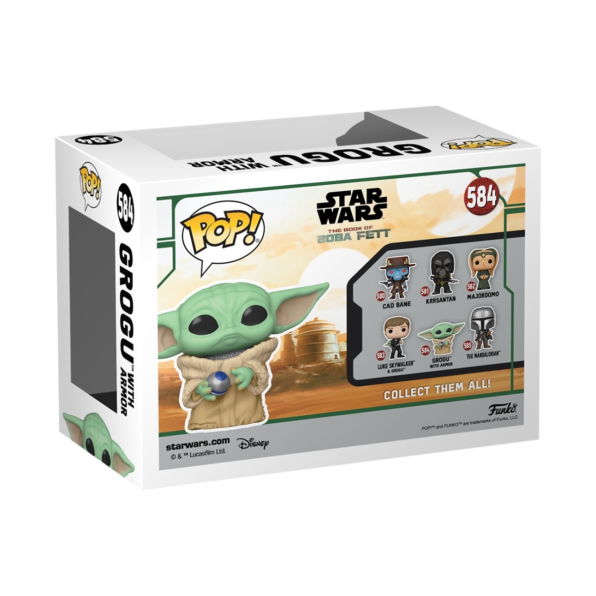 Figura Funko Pop Star Wars The Mandalorian Grogu 3