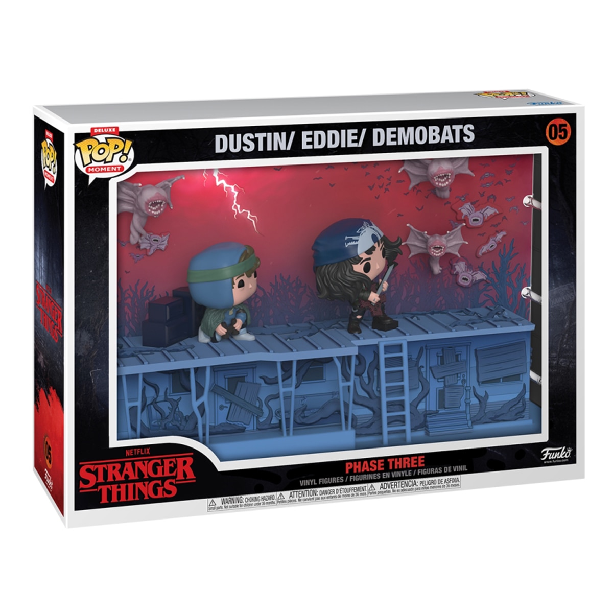 Diorama Pop Moment Dustin & Eddie & Bats Stranger Things 2