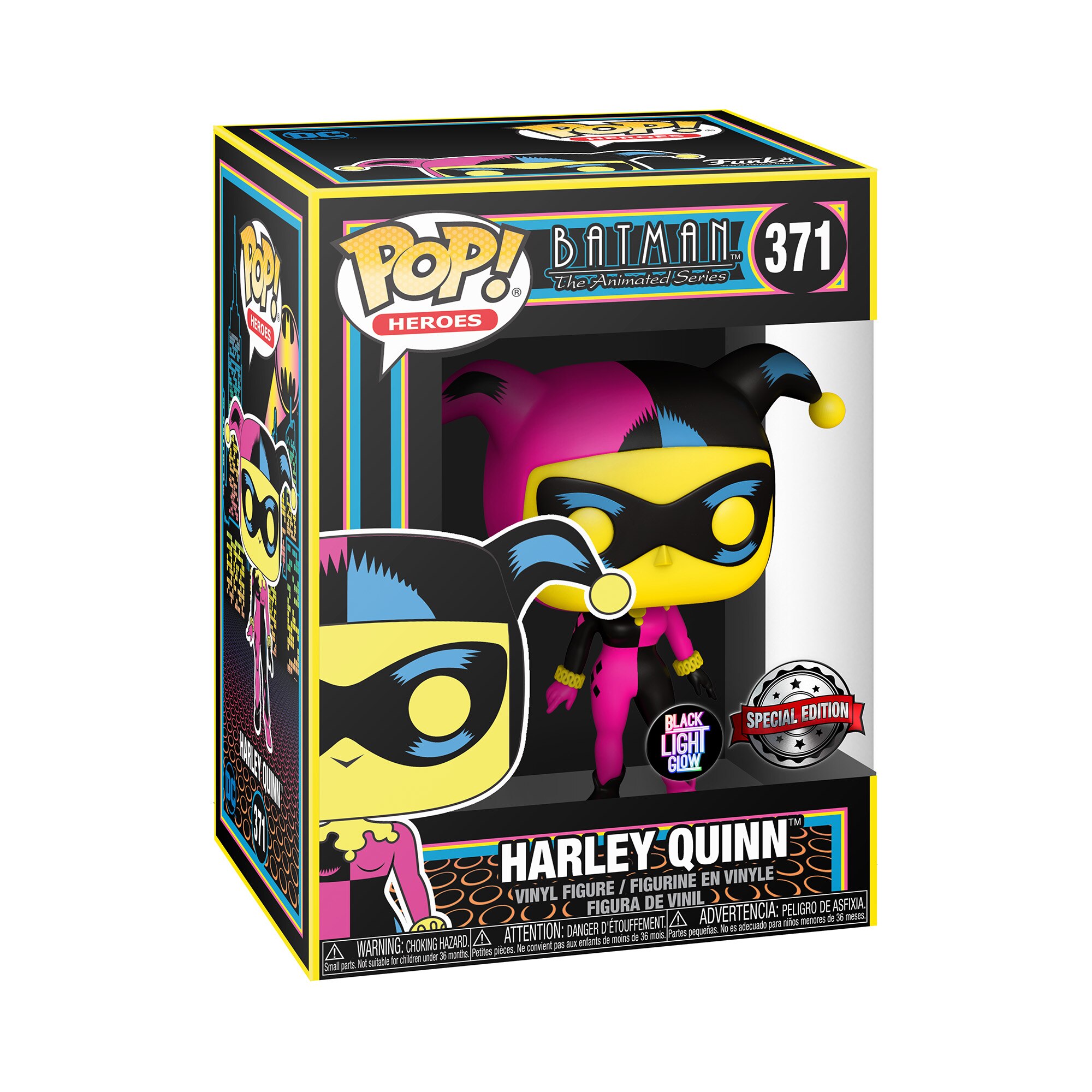 Figura Funko POP Harley Quinn Black Light DC Cómics 2