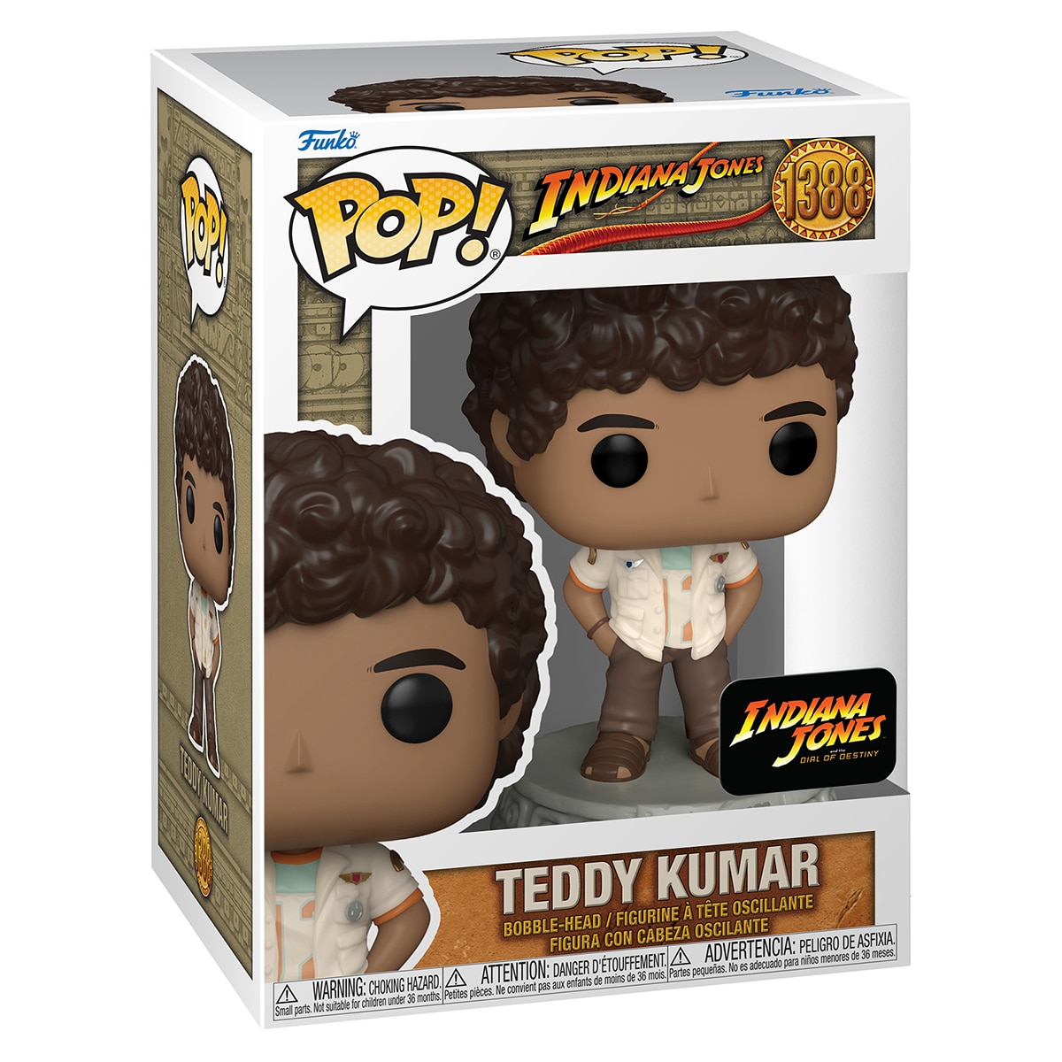 Figura Funko Pop Teddy Kumar Indiana Jones El Dial Del Destino 2
