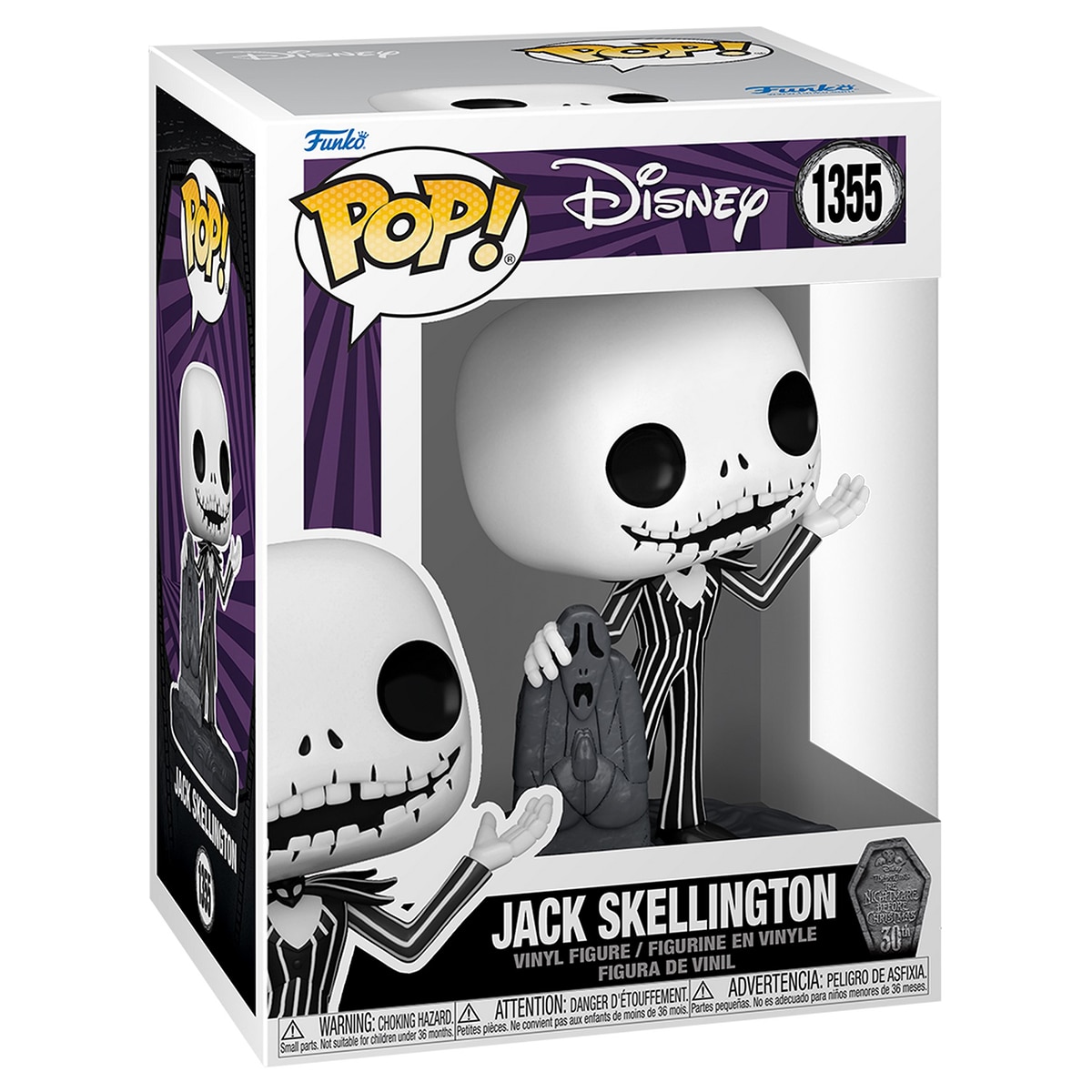 Figura Funko POP Jack con tumba Disney Pesadilla antes de Navidad 2