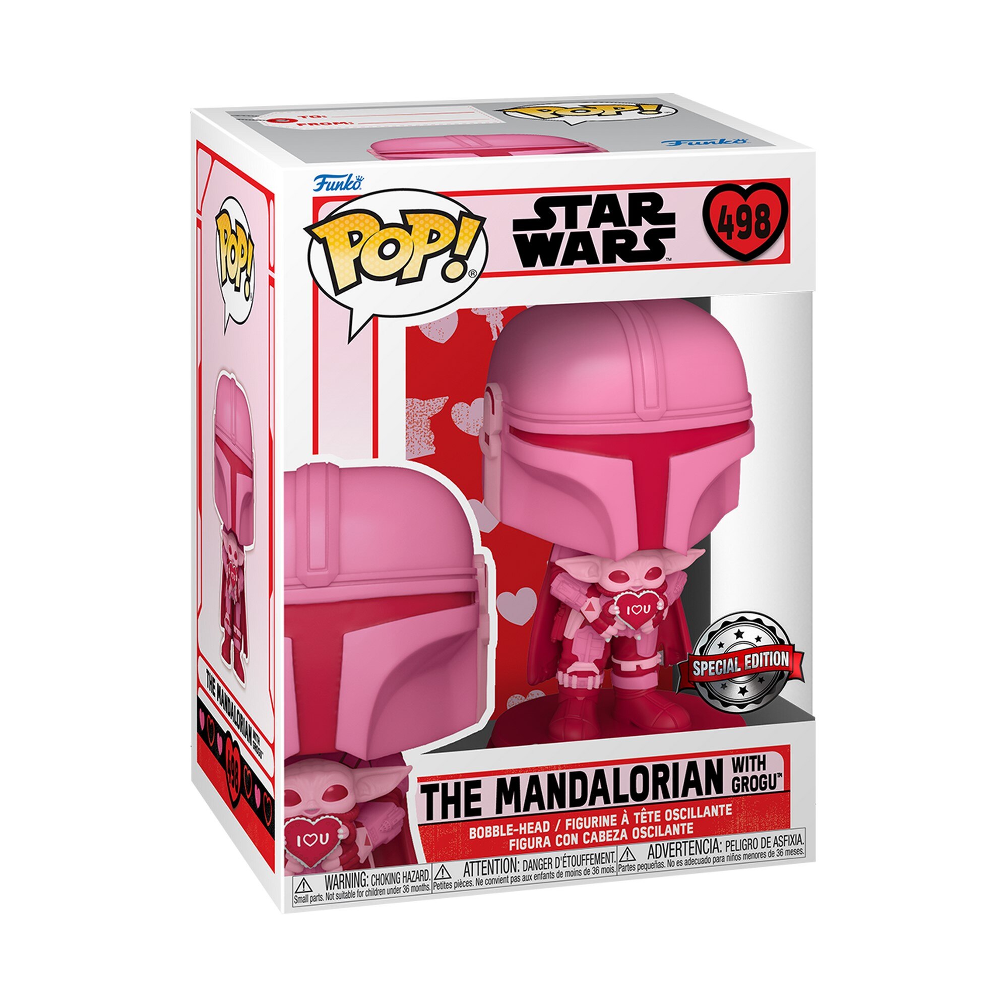 Figura Funko Pop Mando con Grogu Star Wars The Mandalorian 2