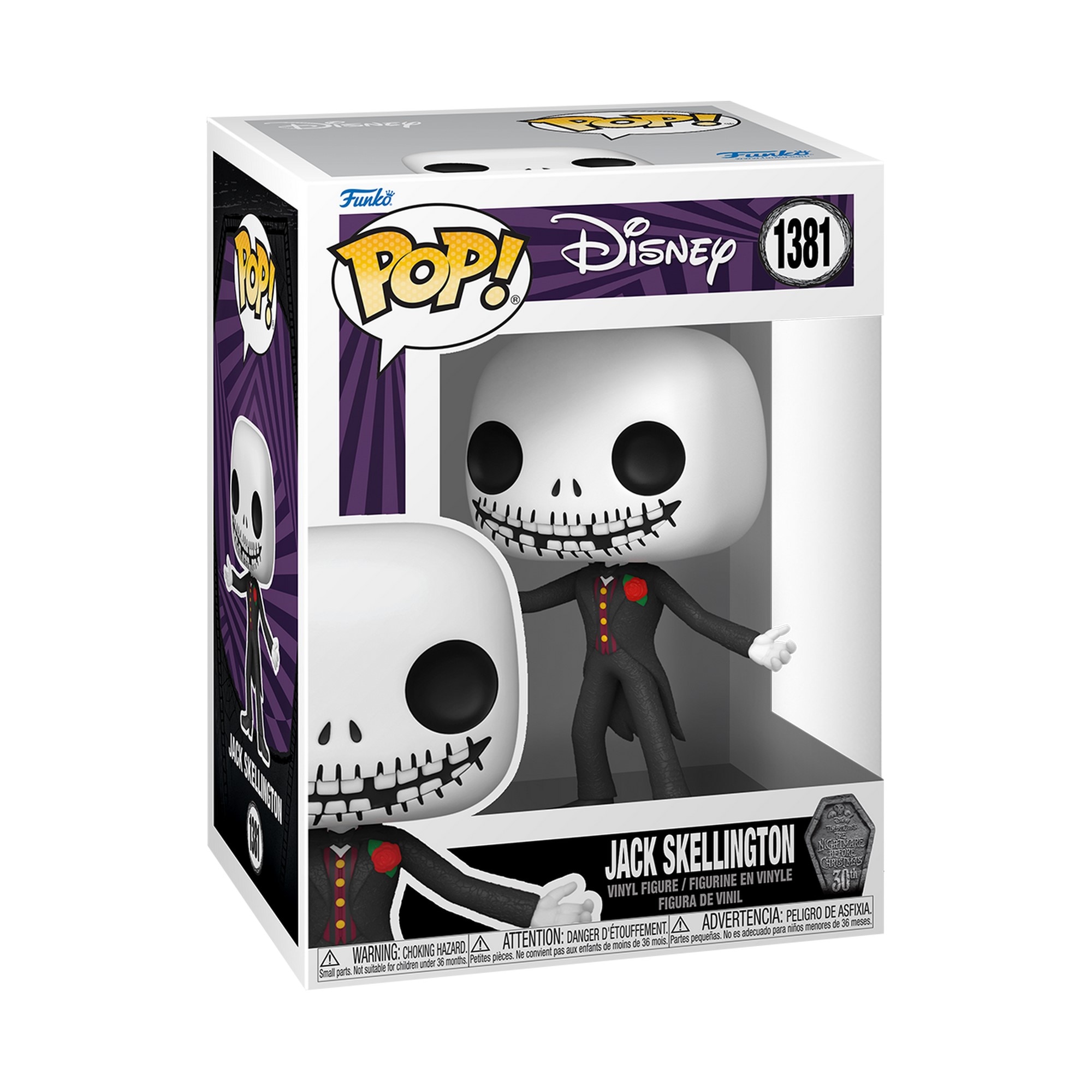 Figura Funko Pop Jack Formal Disney Pesadilla Antes de Navidad 30 Aniversario 2