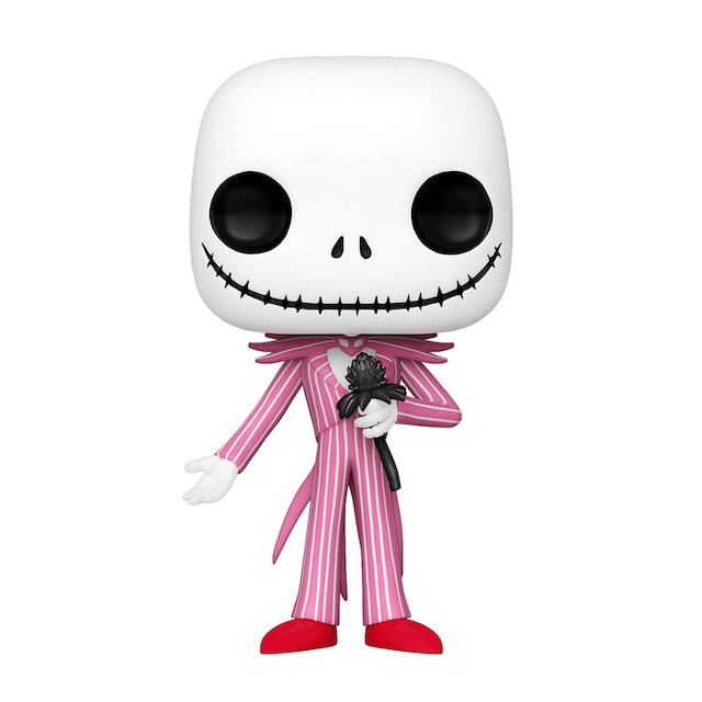 Figura Funko Pop Jack con Traje Rosa Disney Pesadilla Antes de Navidad 30 Aniversario.