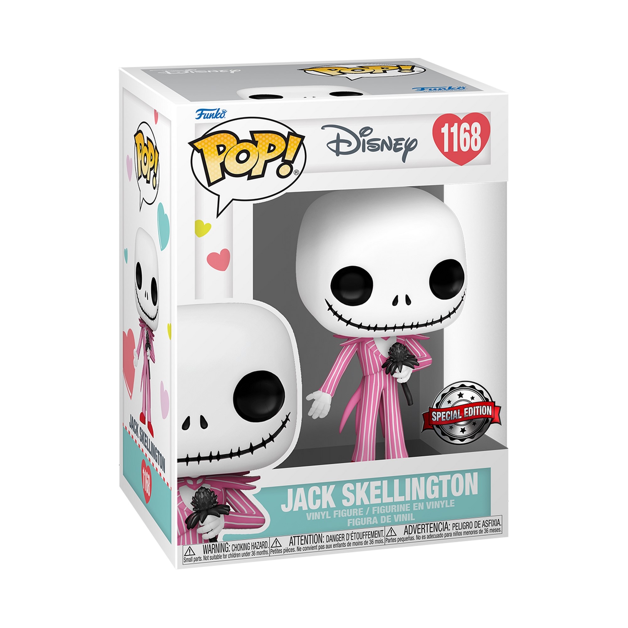 Figura Funko Pop Jack con Traje Rosa Disney Pesadilla Antes de Navidad 30 Aniversario 2