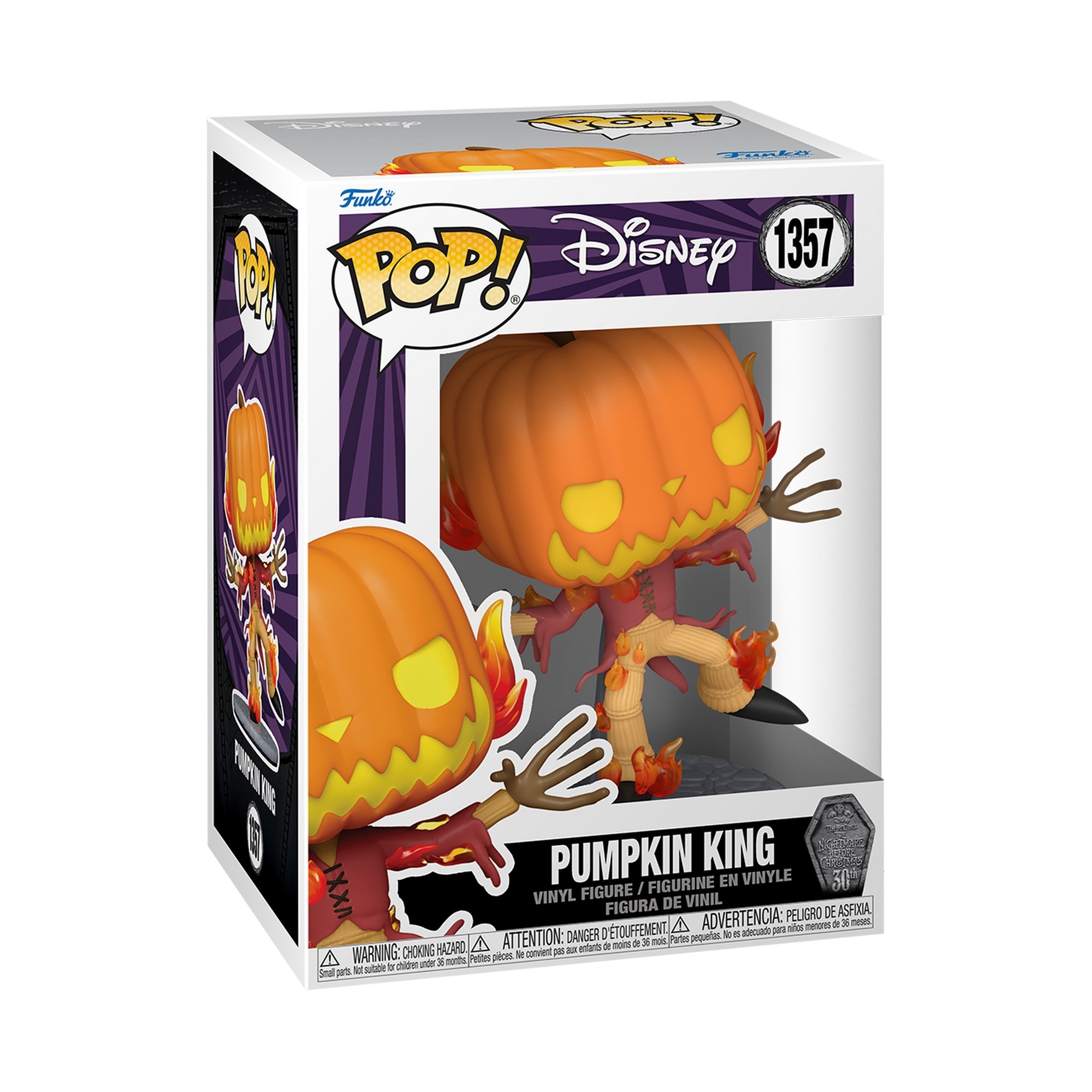Figura Funko Pop Rey Calabaza Disney Pesadilla Antes de Navidad 30 Aniversario 2