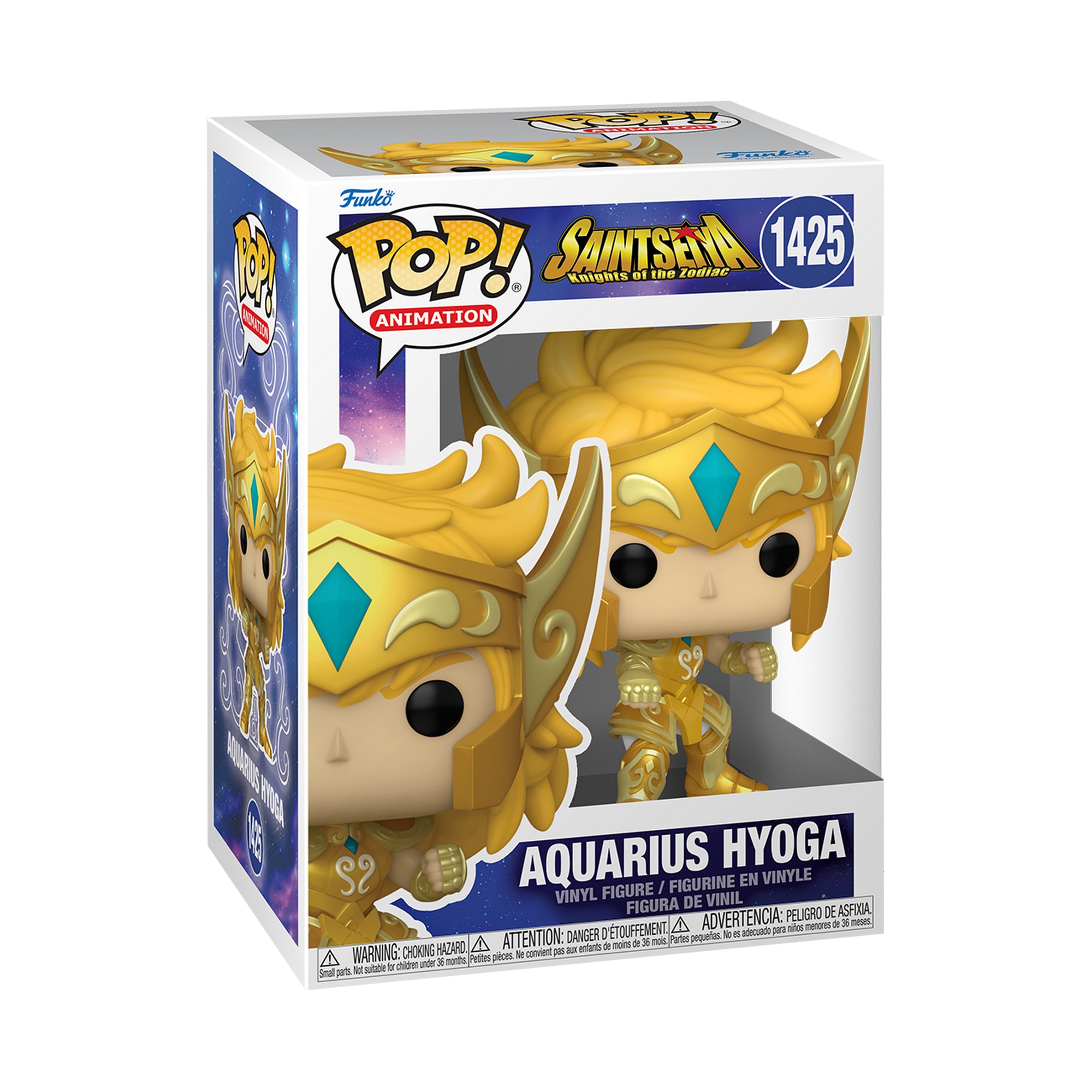 Figura Funko Pop Gold Aquarius Hyoga Caballeros del Zodiaco Saint