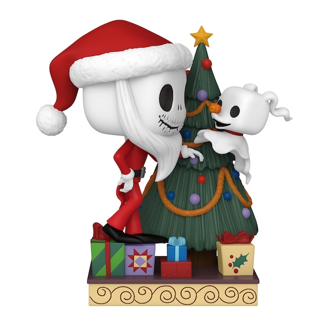 Figura Funko Pop Dlx Jack&Zero con árbol Disney Pesadilla Antes de Navidad 30 Aniversario.