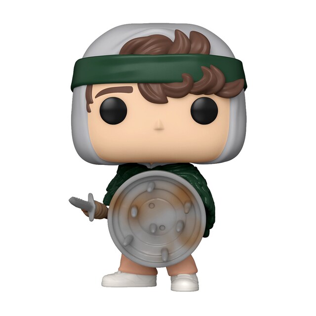 Figura Funko Pop Hunter Dustin con escudo Stranger Things Temporada 4.
