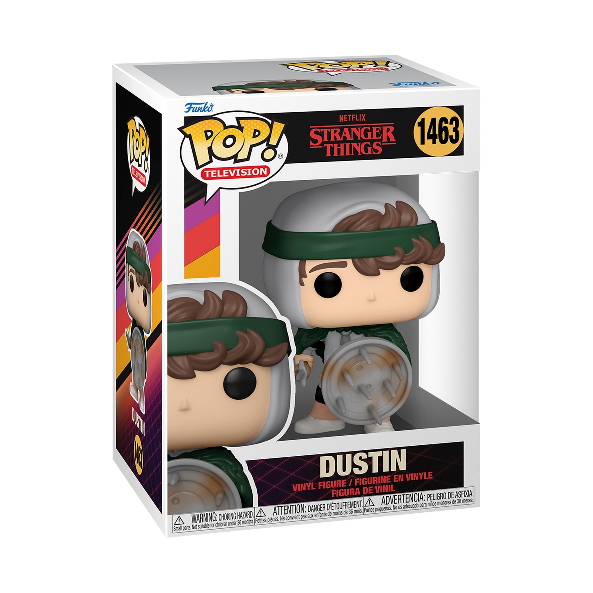 Funko Pop! TV: Stranger Things - Hunter Dustin Henderson with Shield - Aka Desdentado- Figura de Funko Pop! TV: Stranger Things - Hunter Dustin Henderson with Shield - Aka Desdentado- Figura de