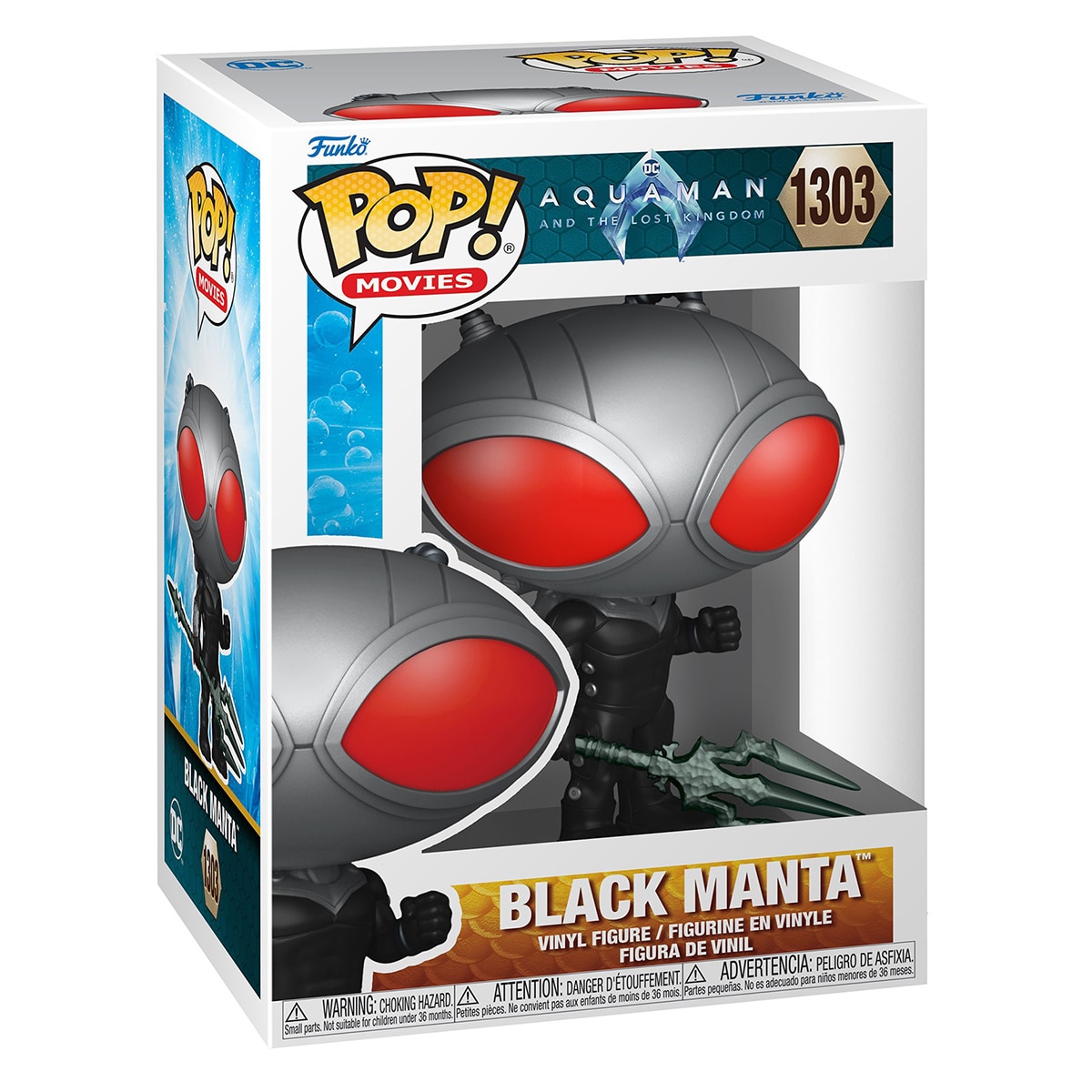 Figura Funko Pop Black Manta Aquaman y el Reino Perdido DC Comics 2