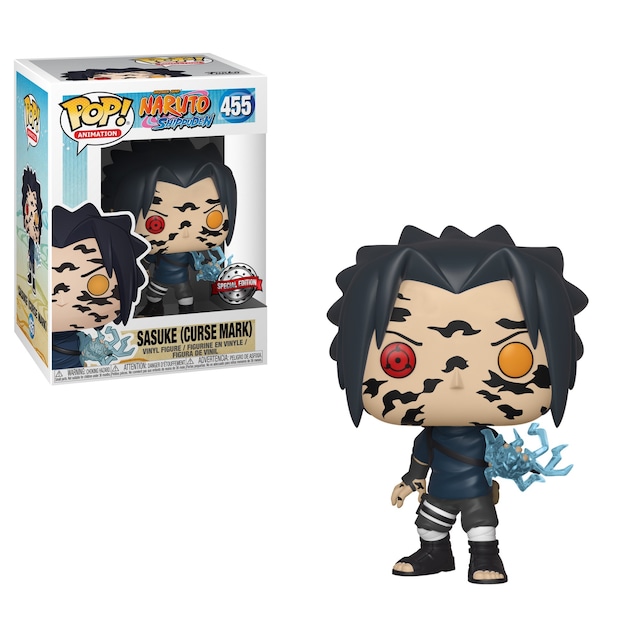 Figura Funko Pop Exc Sasuke con Curse Marks Naruto.