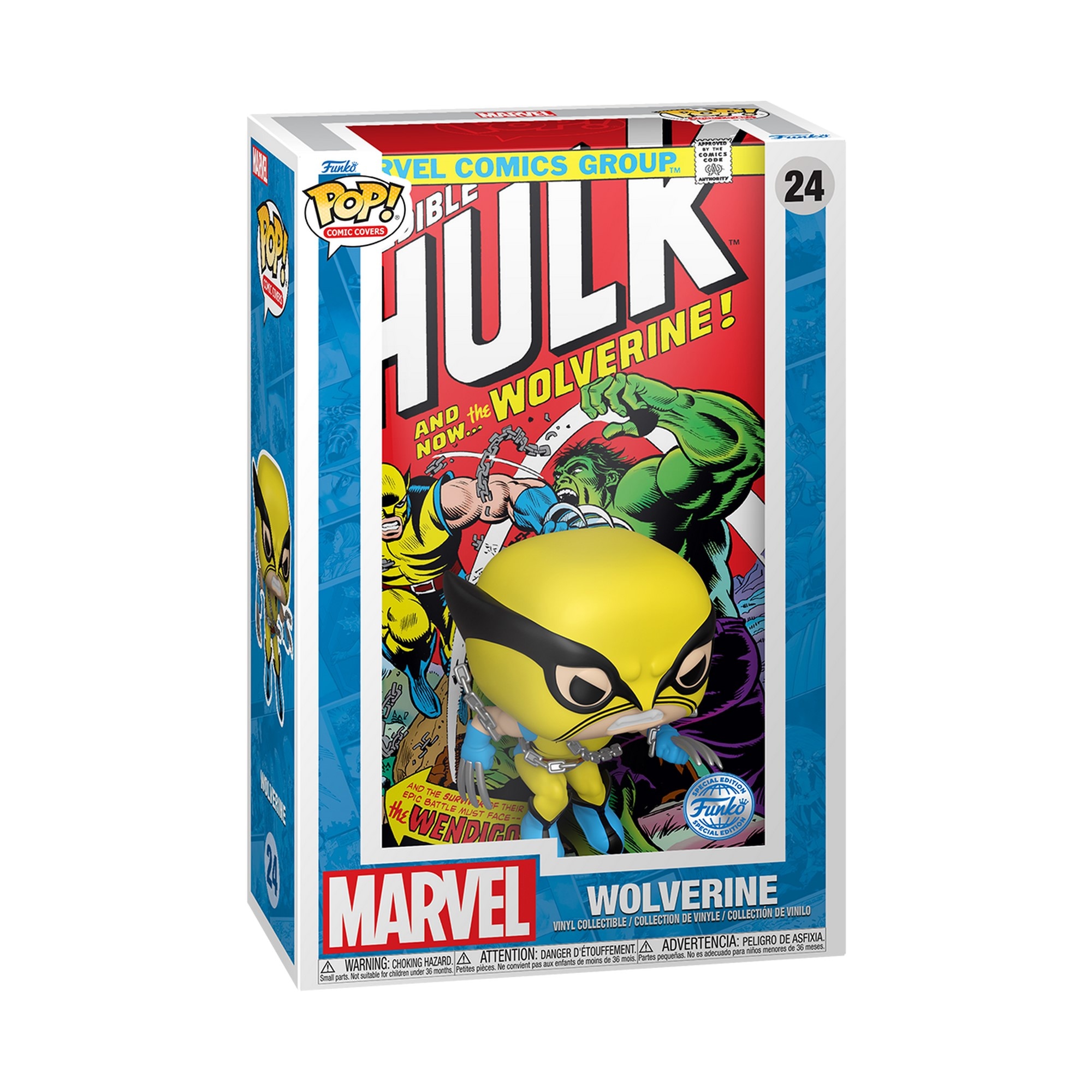 Figura Funko Pop Comic Cover Hulk 181 Wolverine Marvel 2