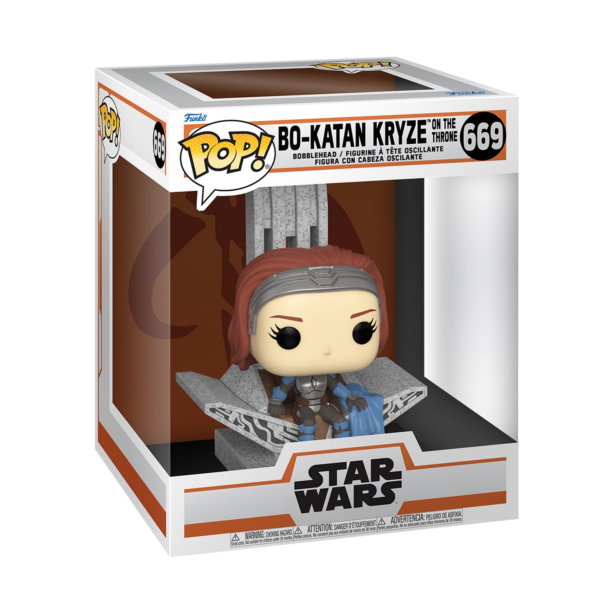 Funko Pop Deluxe Bo-Katan com Trono The Mandalorian Star Wars 2