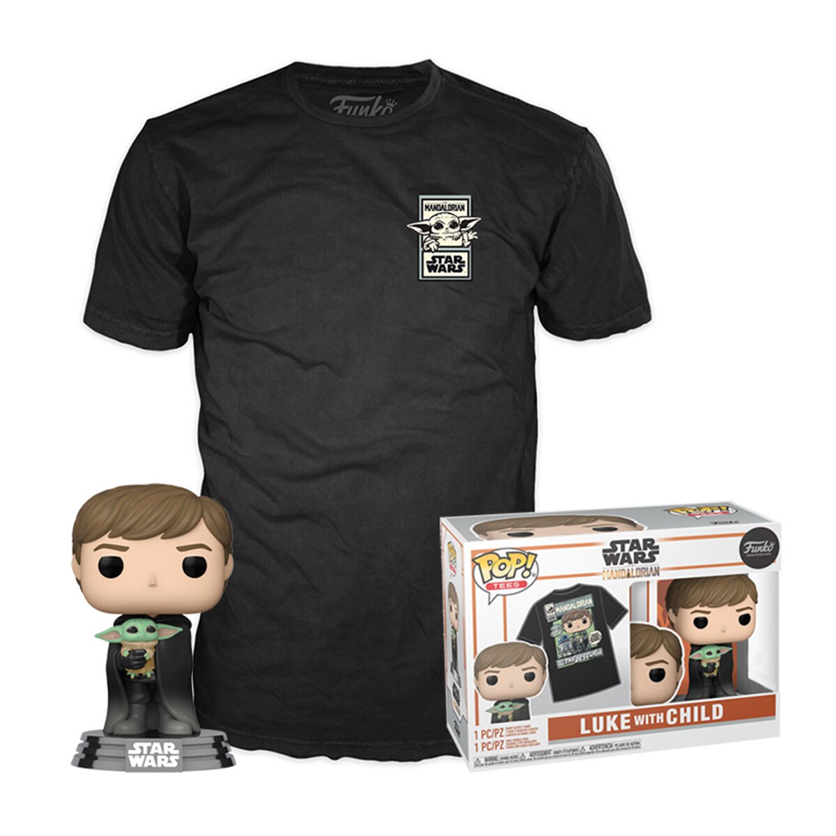 Figura Funko Pop & Tee Luke con ChildThe Mandalorian Star Wars 1
