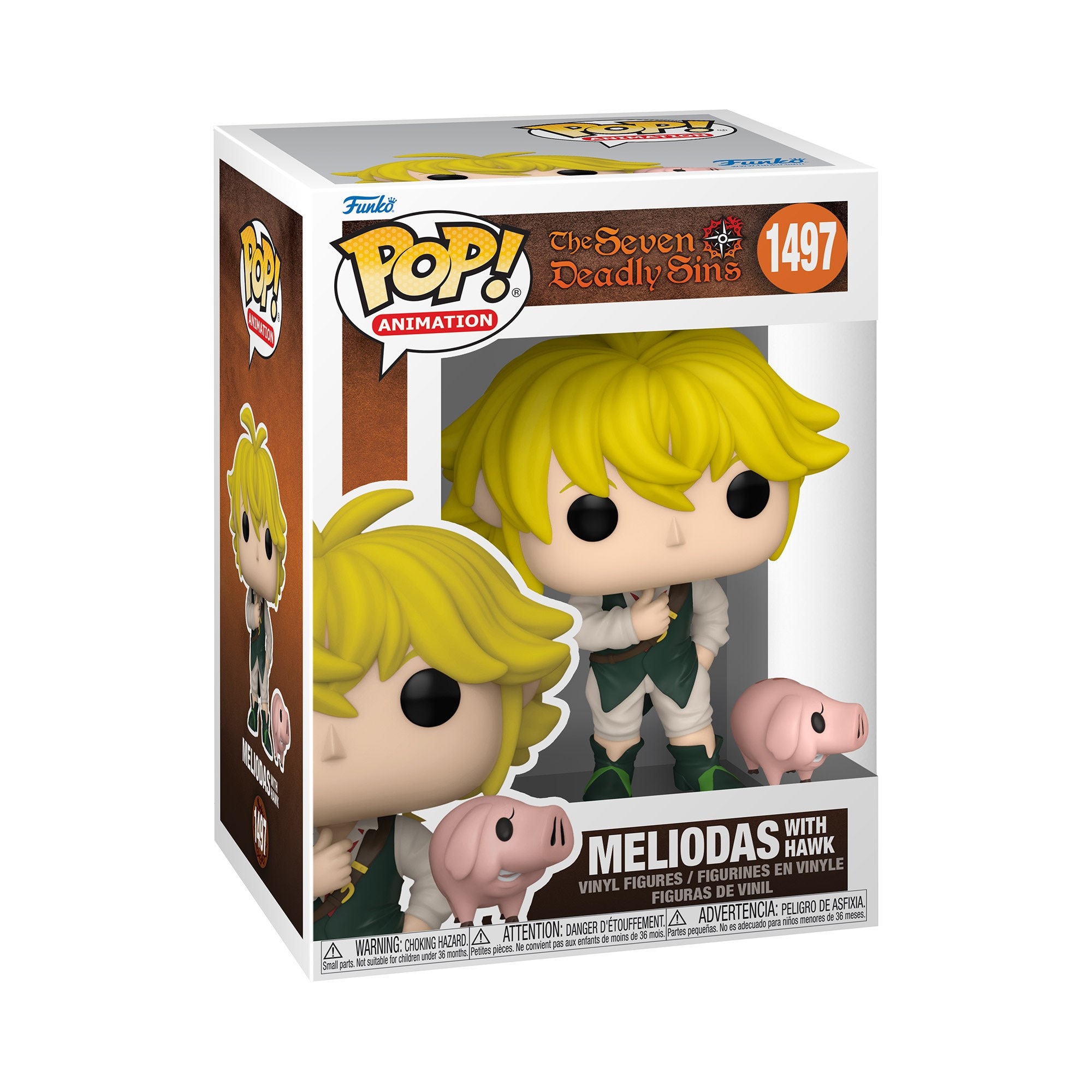 Figura Funko Pop Meliodas w/Hawk Seven Deadly Sins 2