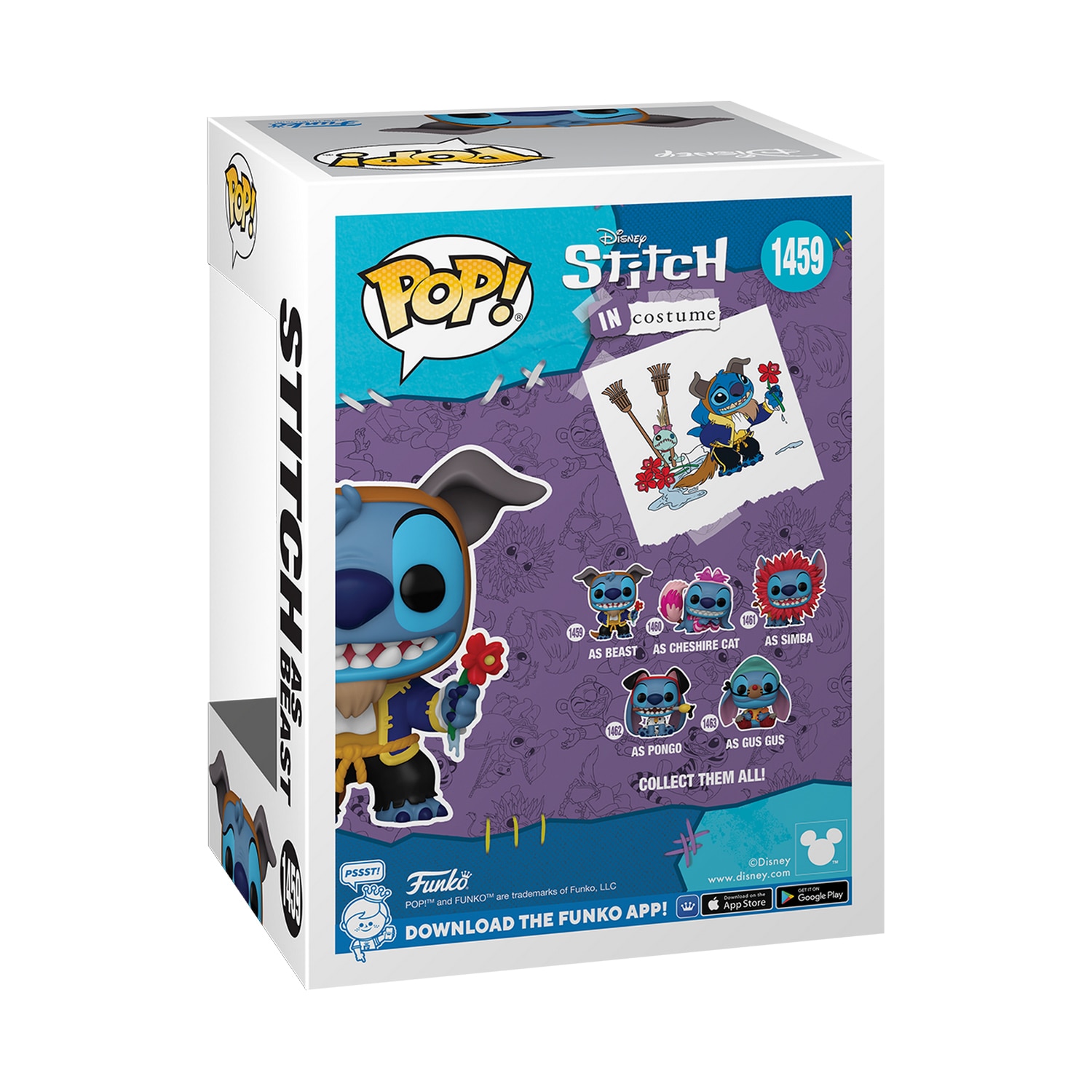 Figura Funko Pop Stitch as Beast Lilo & Stitch Disney 3