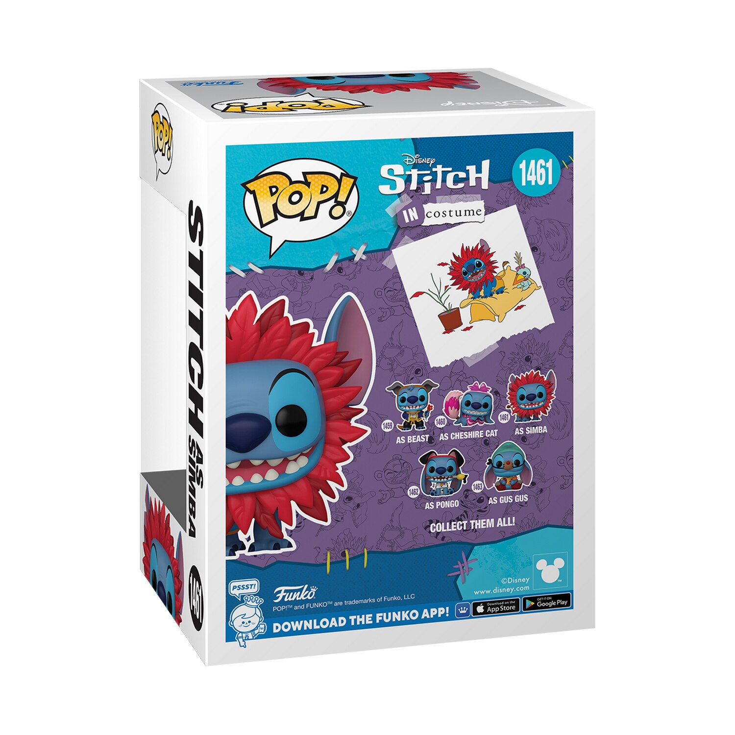 Figura Funko Pop Stitch as Simba Lilo & Stitch Disney 3