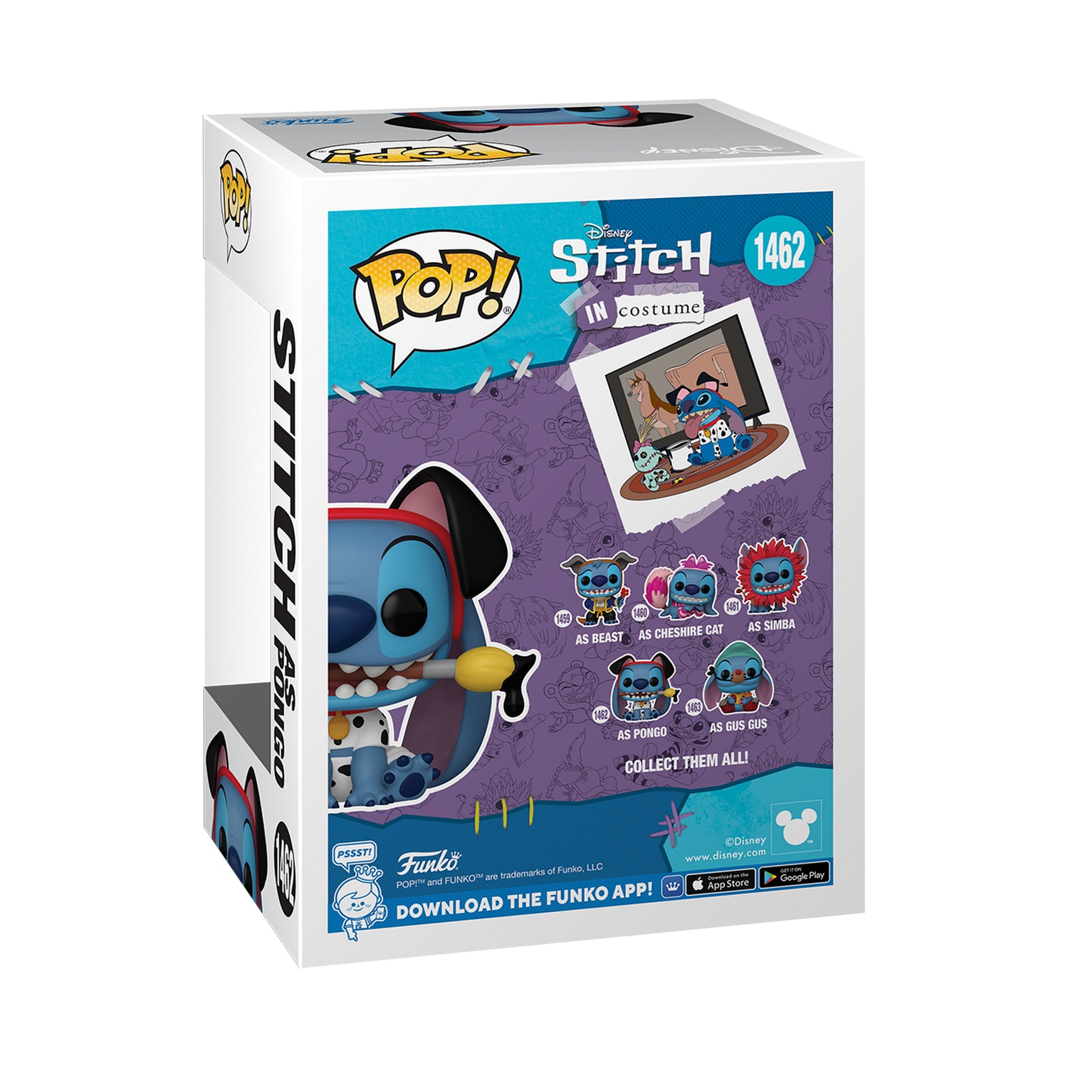 Figura Funko Pop Stitch as Pongo Lilo & Stitch Disney 3