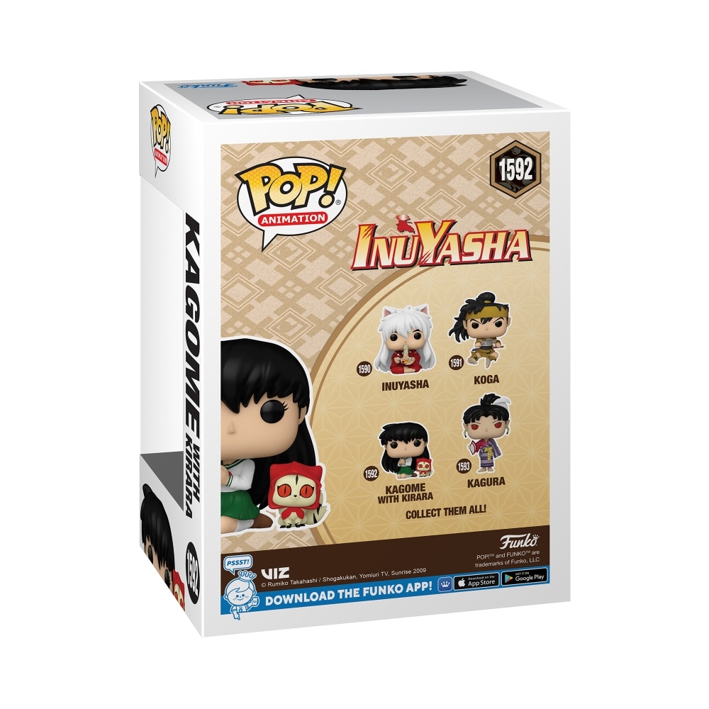 Figura Funko Pop 9 cm Kagome com Kirara Inuyasha 3