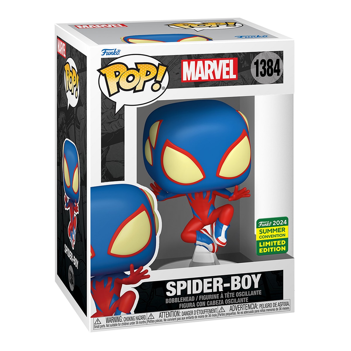 Convention Figura Funko Pop Spiderboy Exc Captain America New World Marvel 2
