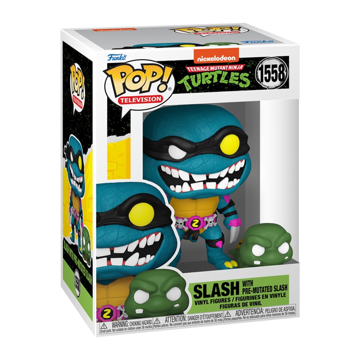 Figura Funko Pop 9 cm Slash con Pre-mutante Tortugas Ninja 2