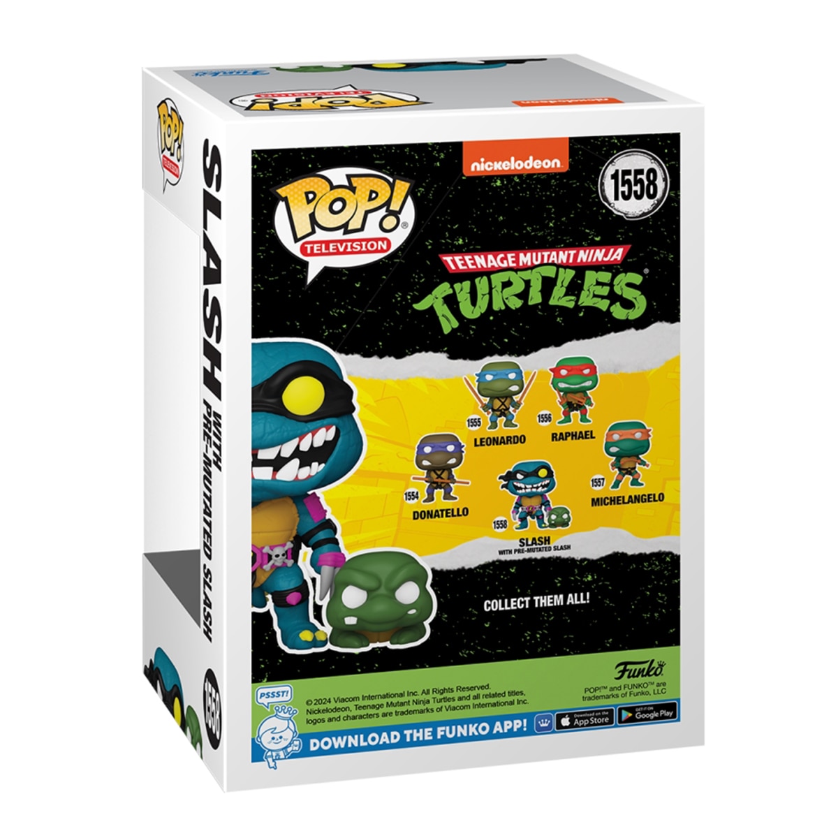 Figura Funko Pop 9 cm Slash con Pre-mutante Tortugas Ninja · Funko