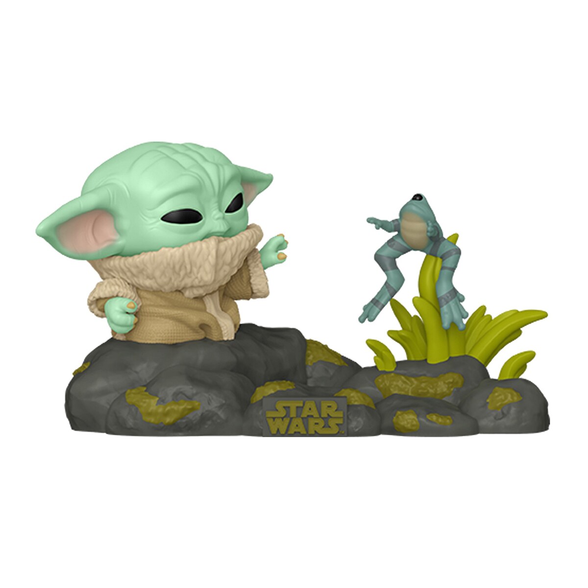 Figura Funko Pop Deluxe Din Grogu con Frog? Star Wars The