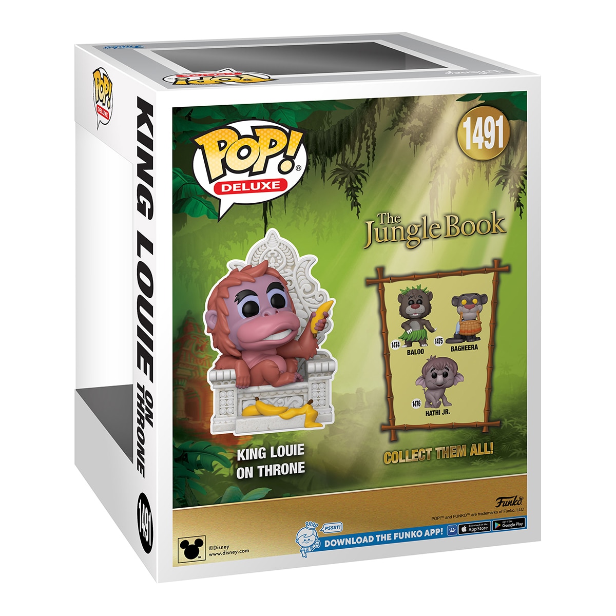Figura Funko Pop Deluxe King Louie com Trono - Disney - O Livro da Selva 2
