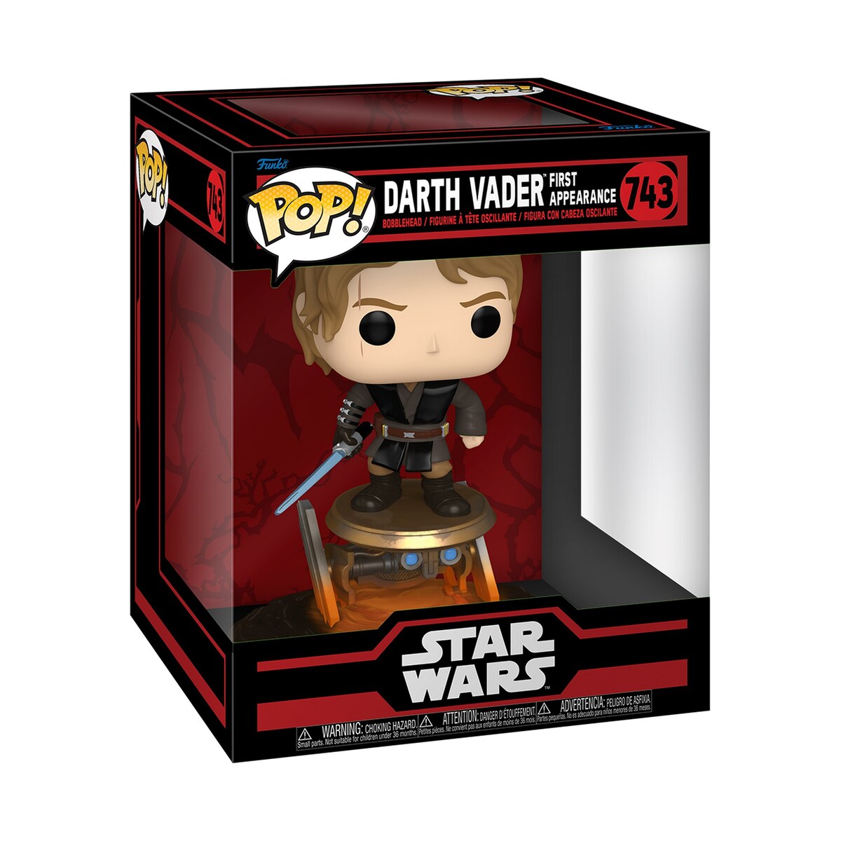 Funko Pop! Ride Super Deluxe : Millenium Falcon Avec Lando - Exclusive Amazon - Figurine Vinyle 12" - Collection Star Wars - Idée Cadeau