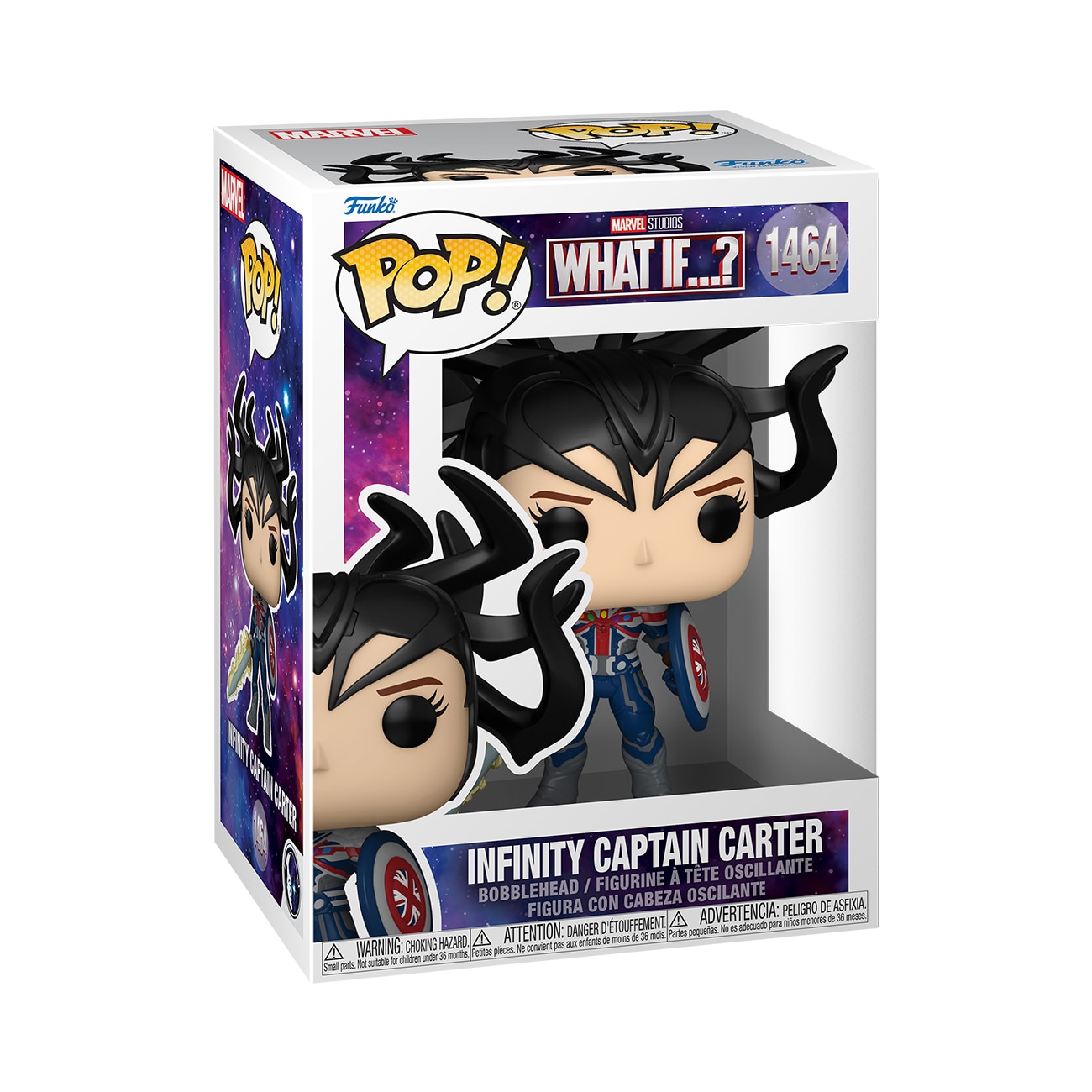 Figura Funko Pop  Infinity Captain Carter Marvel What If…? 2