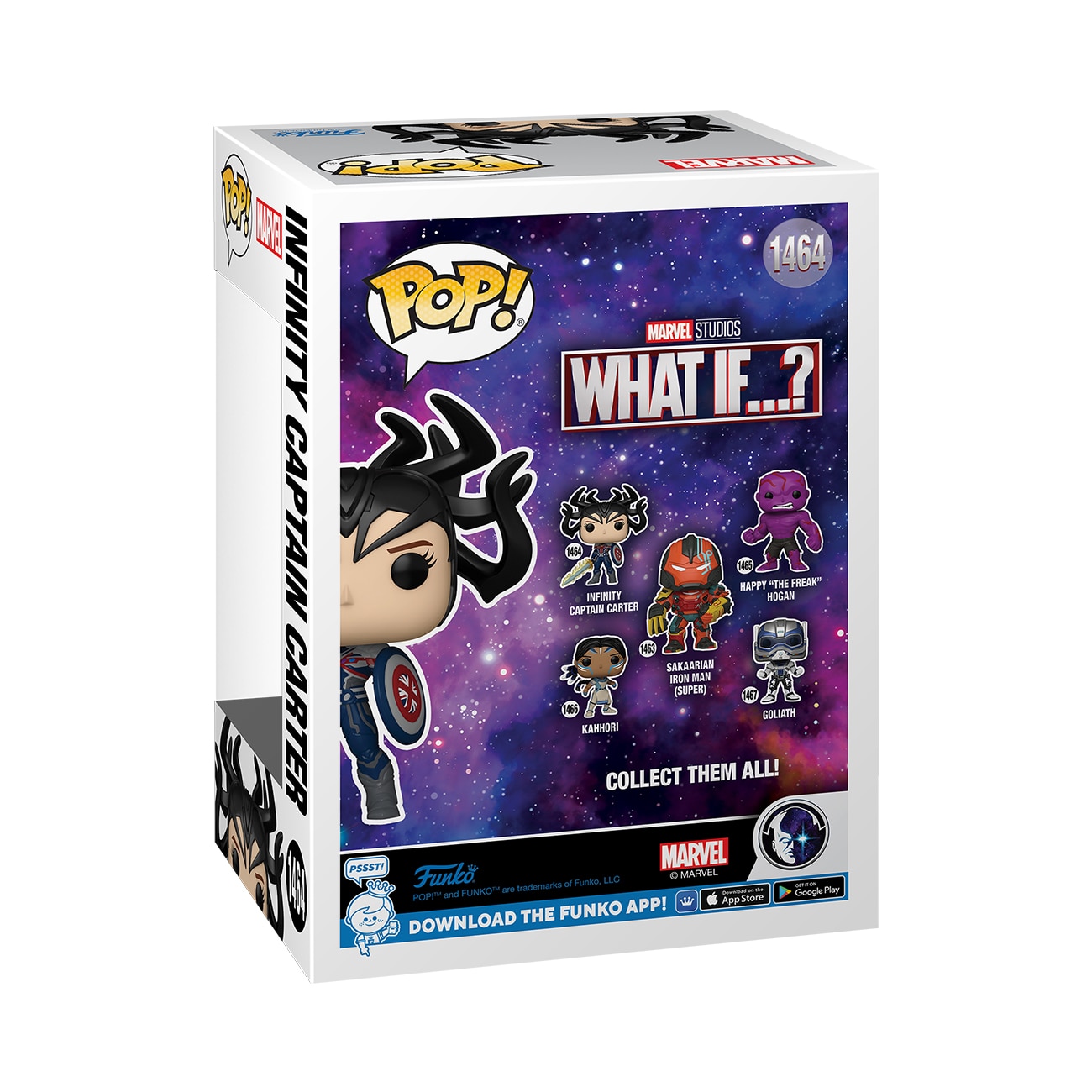 Figura Funko Pop  Infinity Captain Carter Marvel What If…? 3