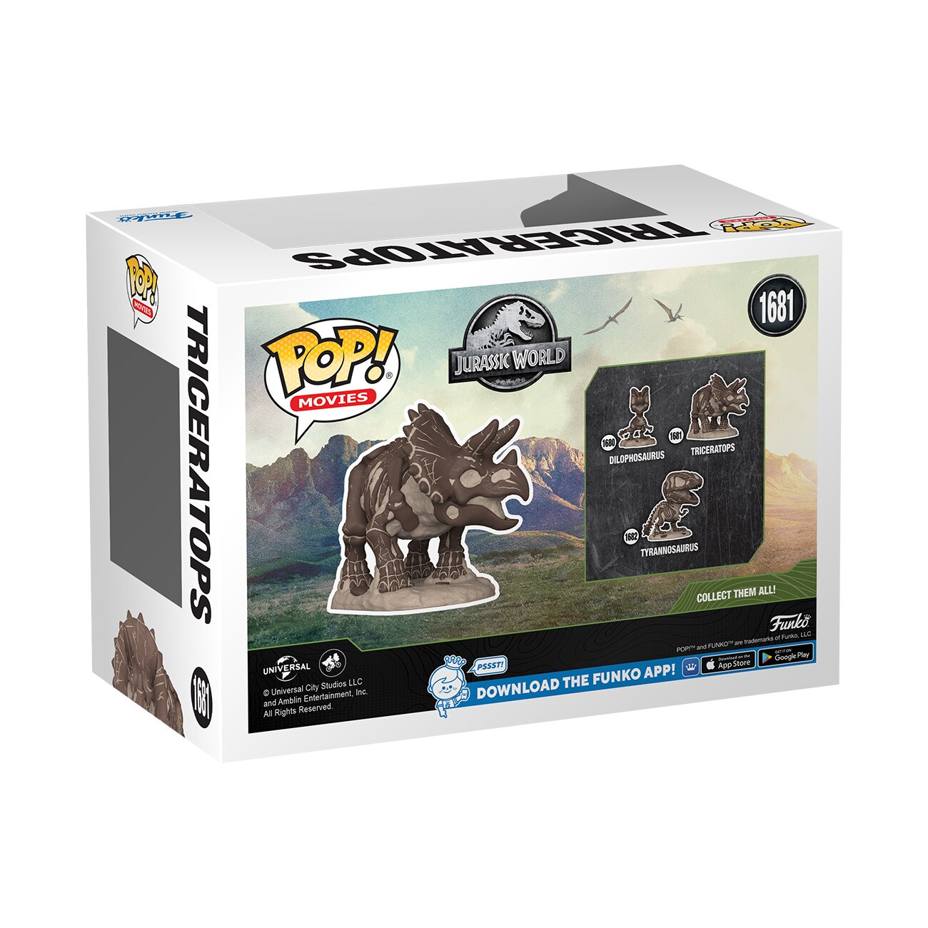 Figura Funko Pop Triceratops Jurassic Park 3