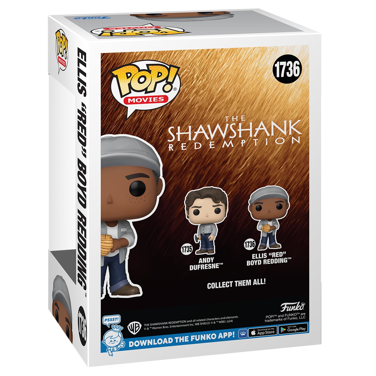 Figura Funko Pop Ellis 'Red' Boyd Redding Cadena Perpetua 3
