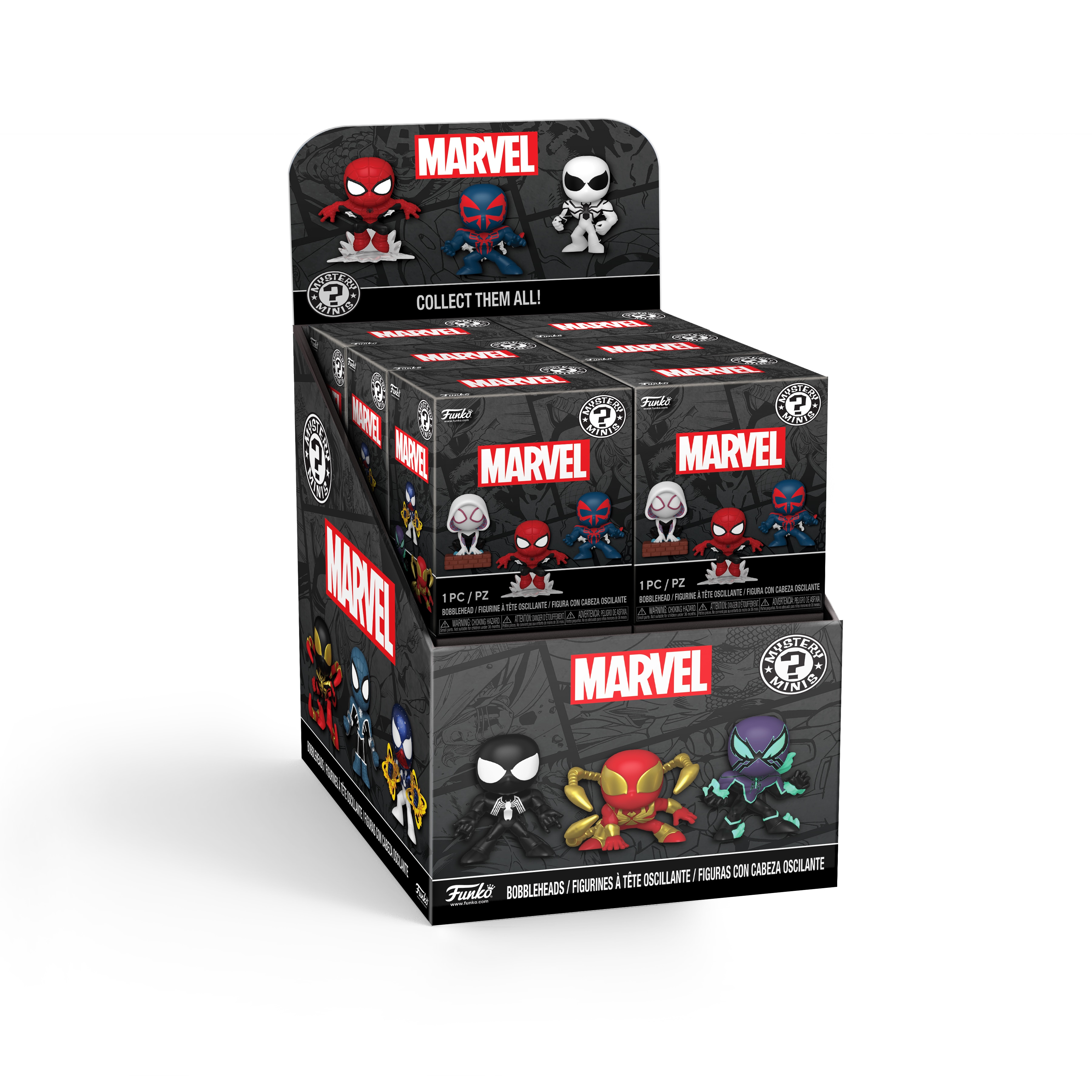 Figura Funko Mystery Mini Spiderman Comics Marvel · Funko · El