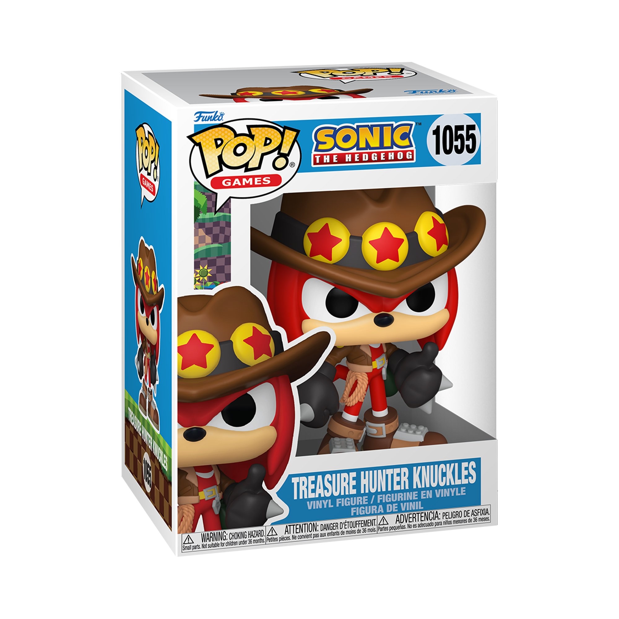 Figura Funko Pop Knuckles com chapéu Sonic 2