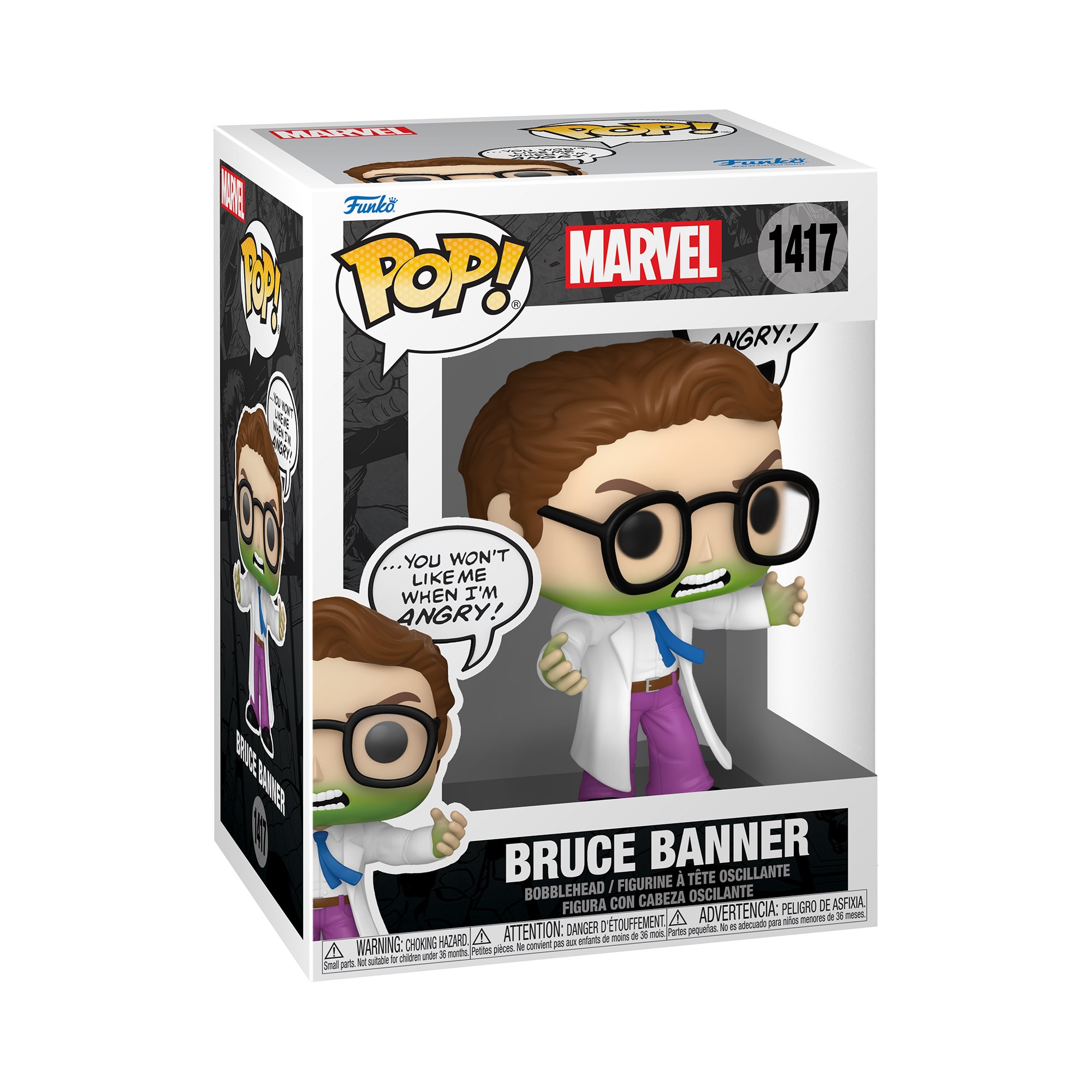 Figura Funko Pop Bruce Banner Angry Marvel 2
