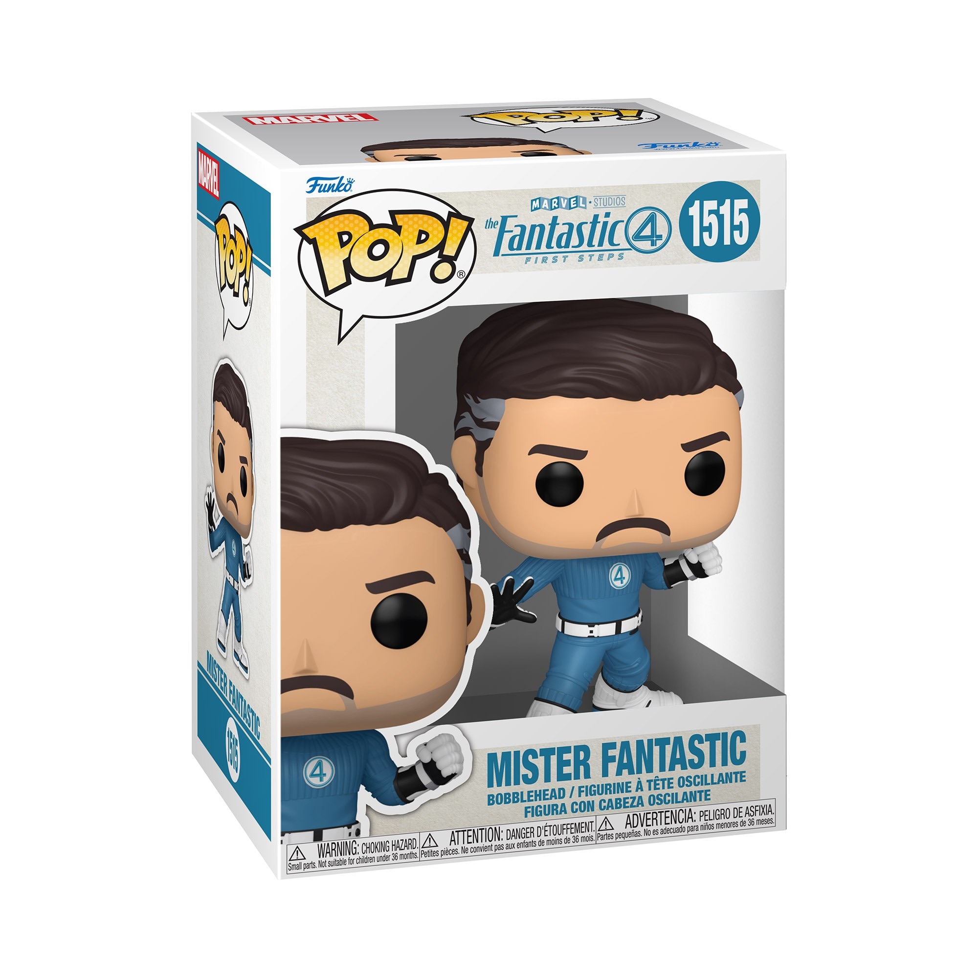 Figura Funko Pop Mr. Fantastic Marvel 4 Fantásticos 2025 2