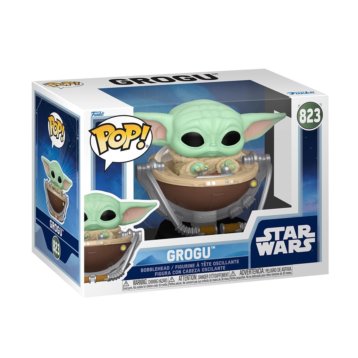 Figura Funko Pop! Vinyl Grogu In Pram Star Wars Mandalorian And Grogu 2