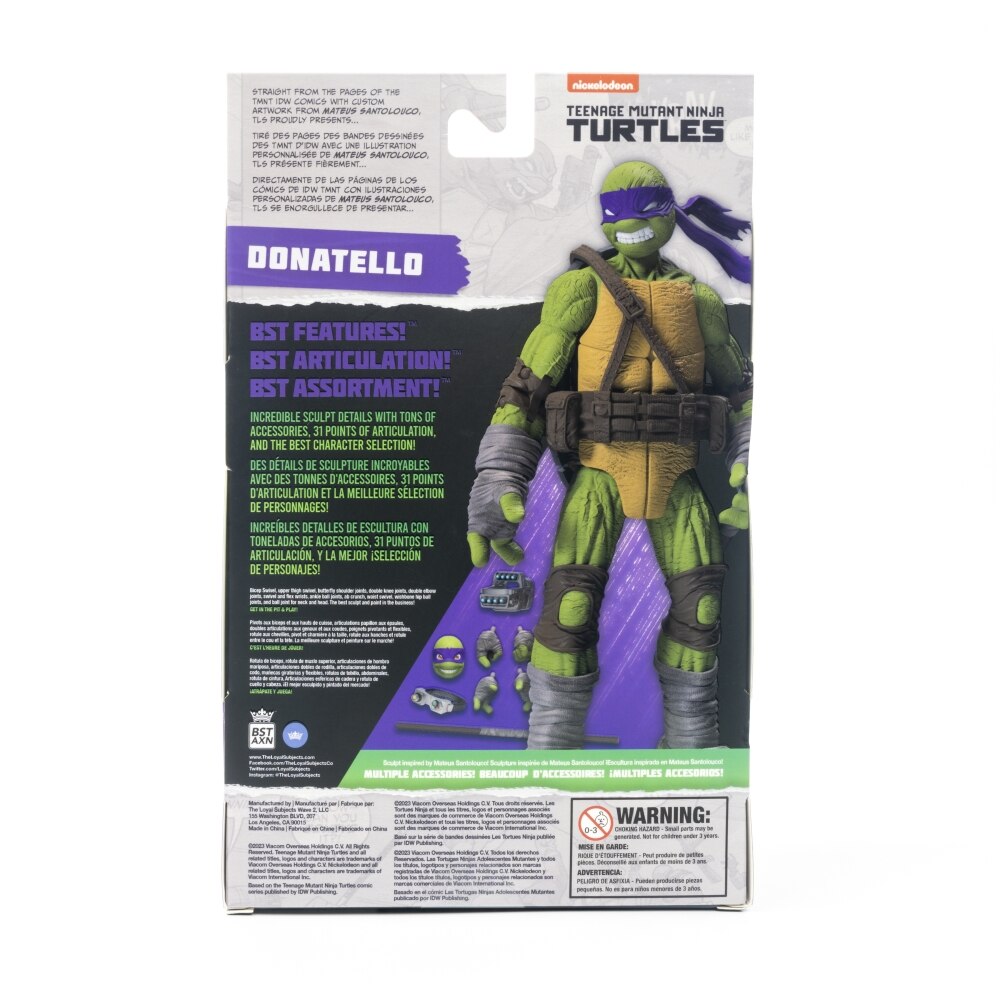 Figura 13 cm de Donatello + Comic Tortugas Ninja The Loyal Subjects 5