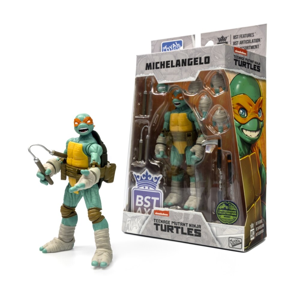 Figura 13 cm de Michelangelo + Comic Tortugas Ninja The Loyal Subjects 4