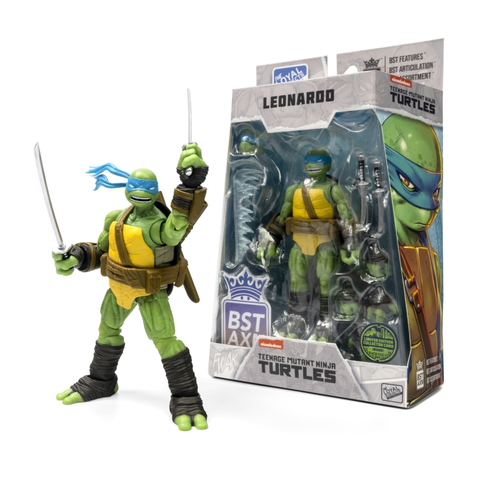 Figura 13 cm de Leonardo + Comic Tortugas Ninja The Loyal Subjects 3
