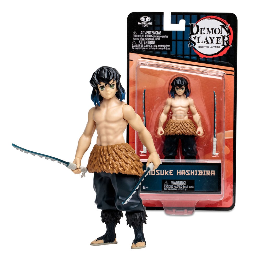 Figura 13 cm Inosuke sem Máscara Demon Slayer 2