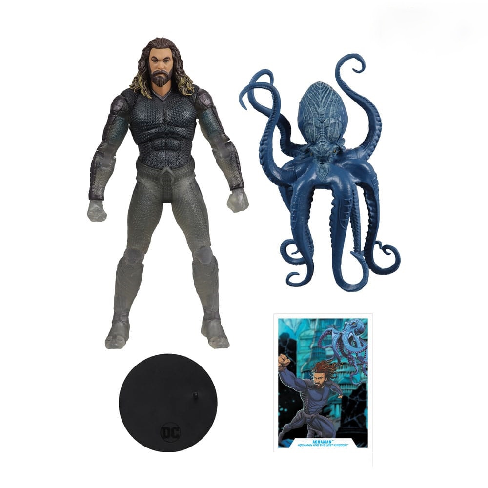 Figura 18 cm Aquaman con Topo Dc Comics 2