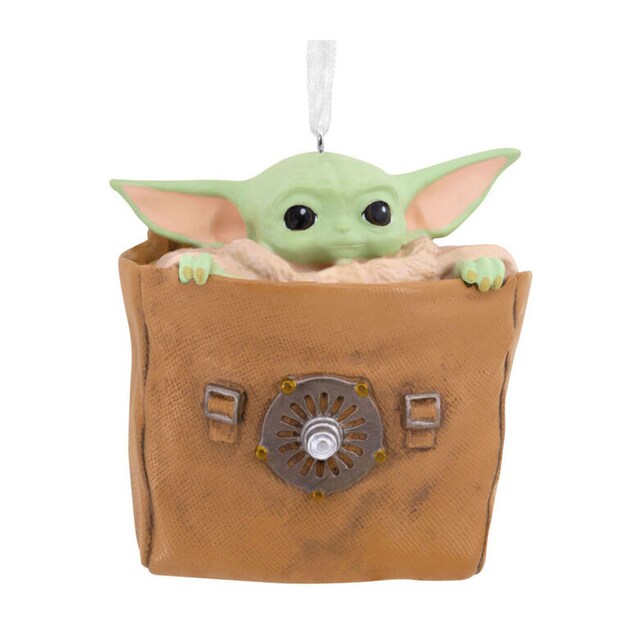 Imagem 0 de Figura 7 cm Grogu bolso Mando The Mandalorian Star Wars Hallmark