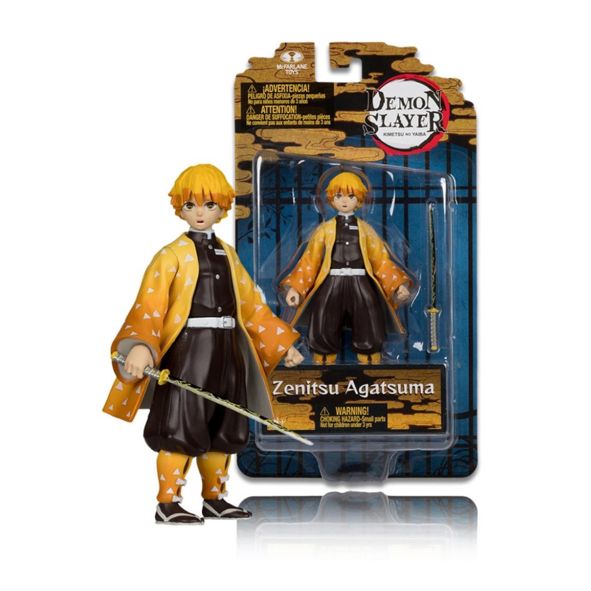 Zenitsu Fato Figura 13cm DEMON SLAYER Amarelo-3