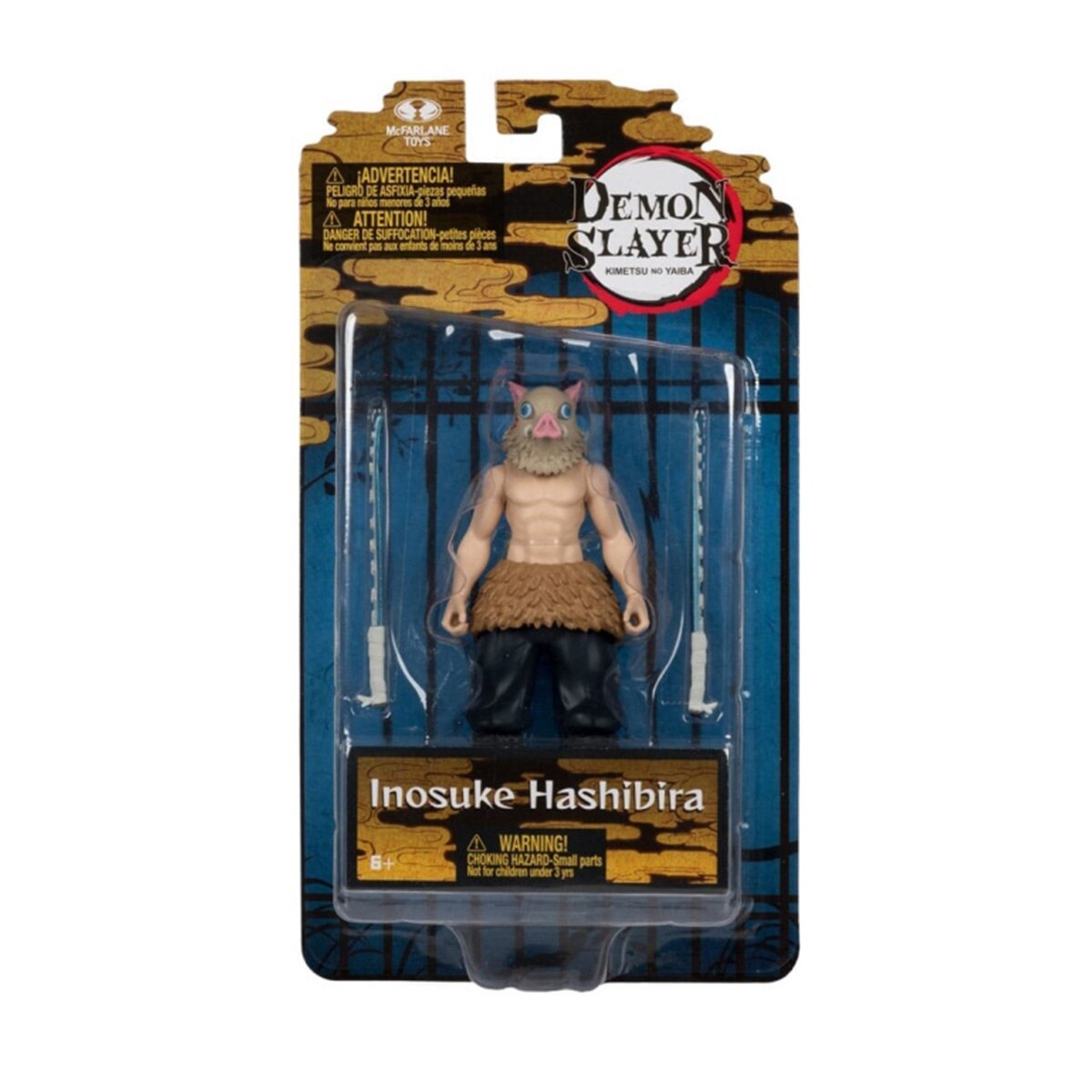 Inosuke Máscara figura 13cm DEMON SLAYER Castanho-3