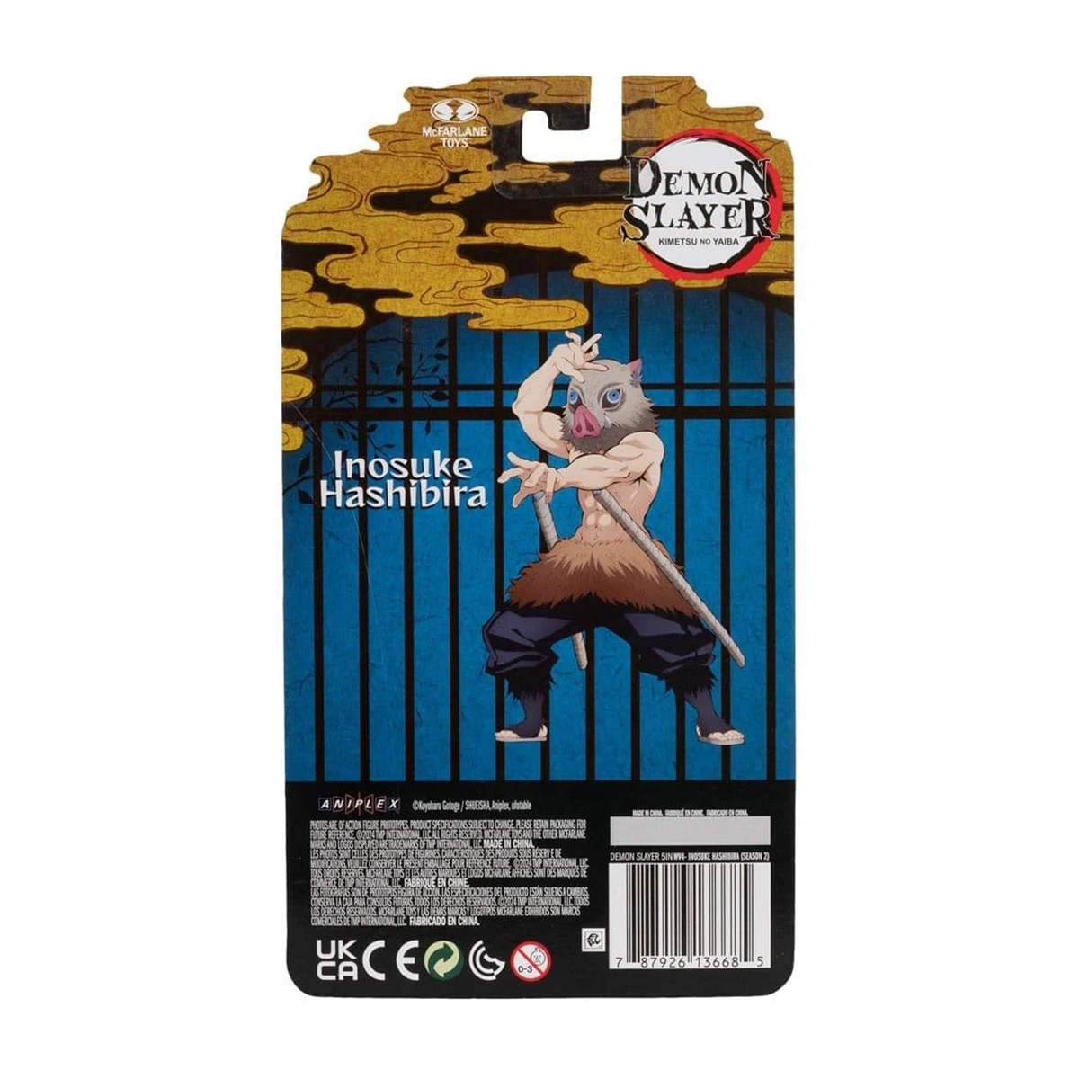 Inosuke Máscara figura 13cm DEMON SLAYER Castanho-4